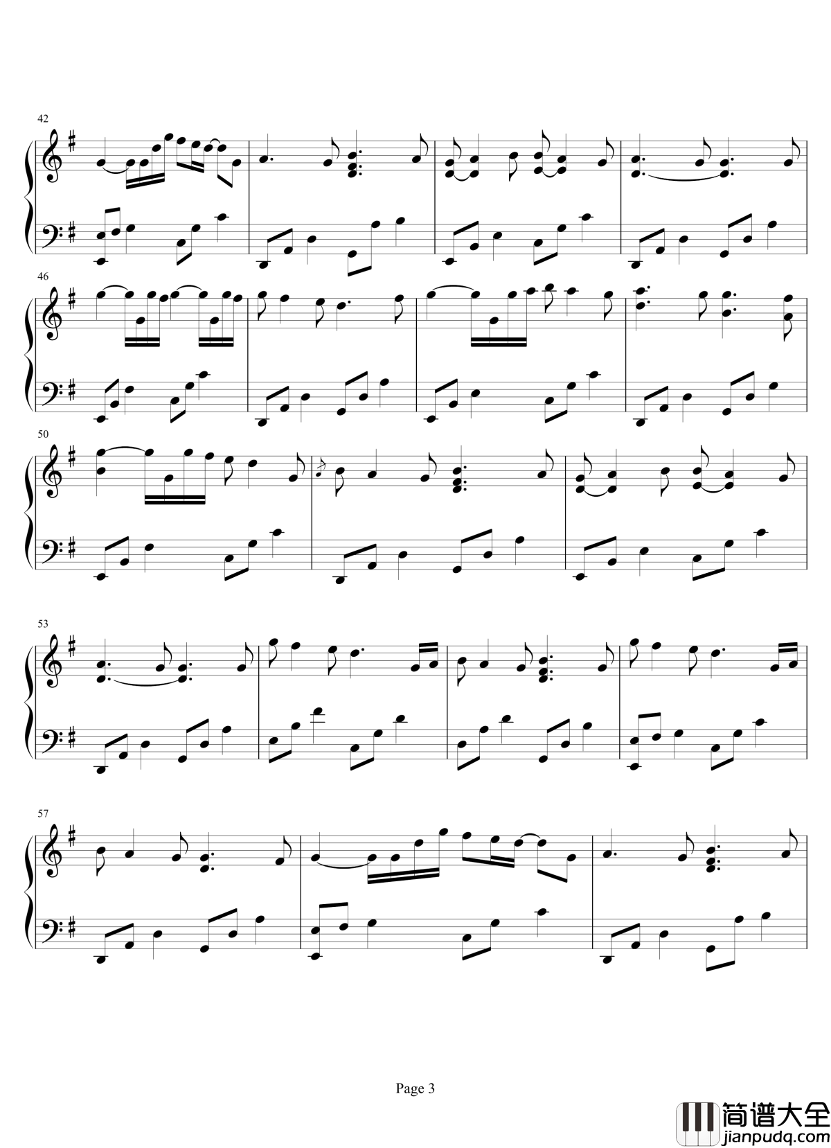 Beyond_The_Memory_July_钢琴谱