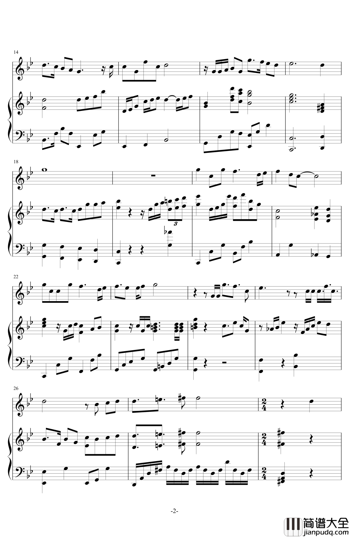 为什么我总是想起你钢琴谱_孙楠