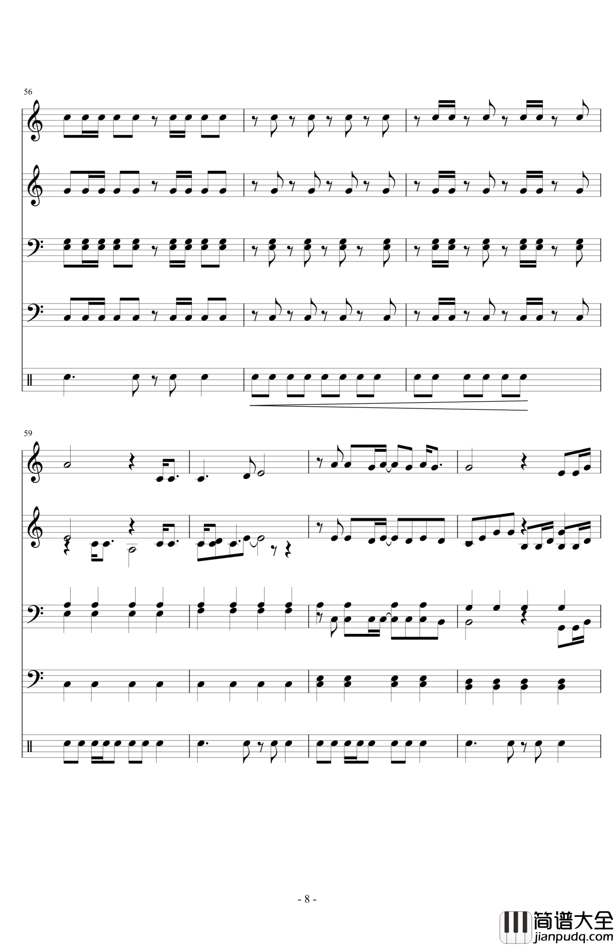 when_I'm_gone钢琴谱_Rihanna