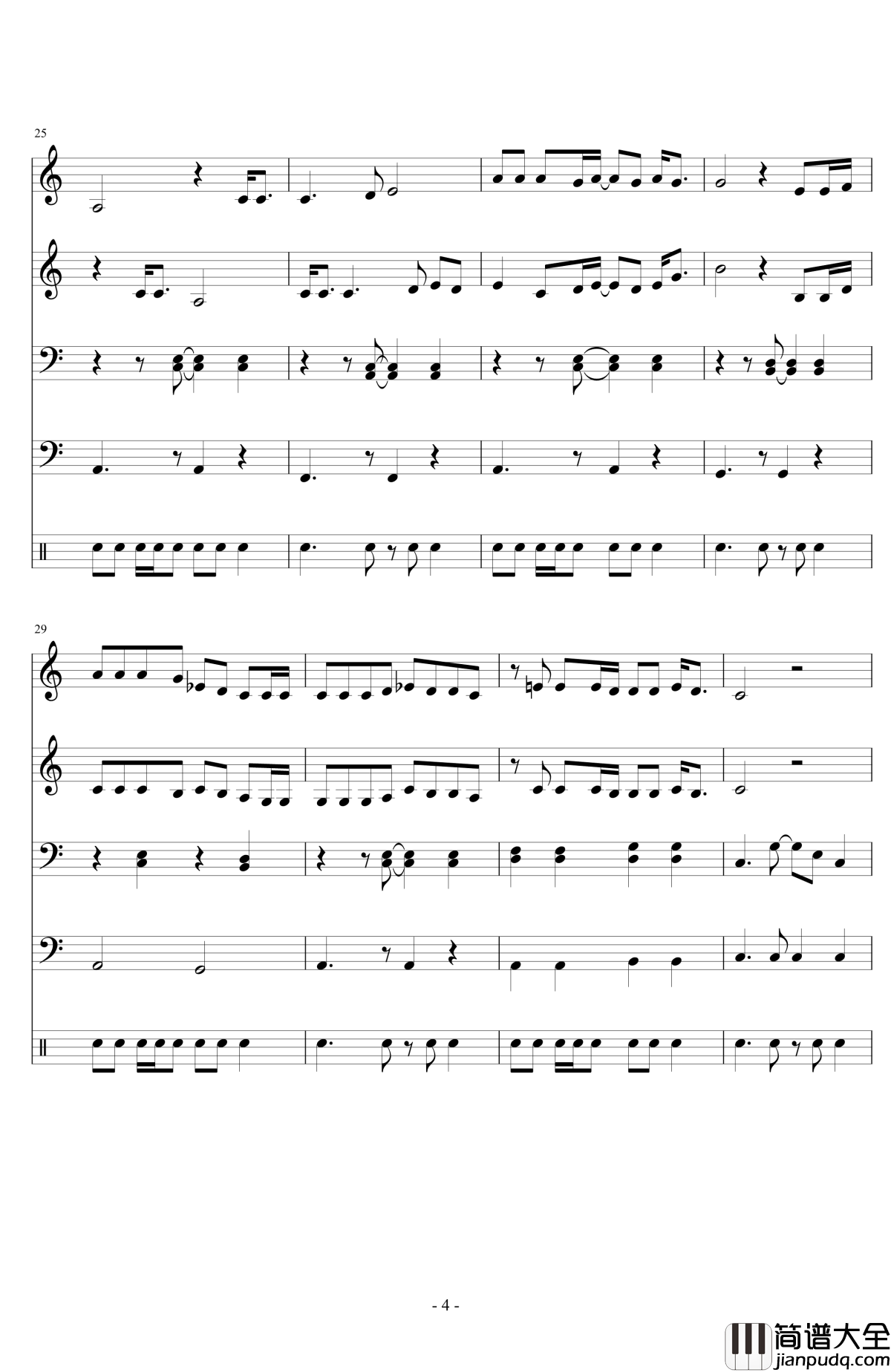 when_I'm_gone钢琴谱_Rihanna