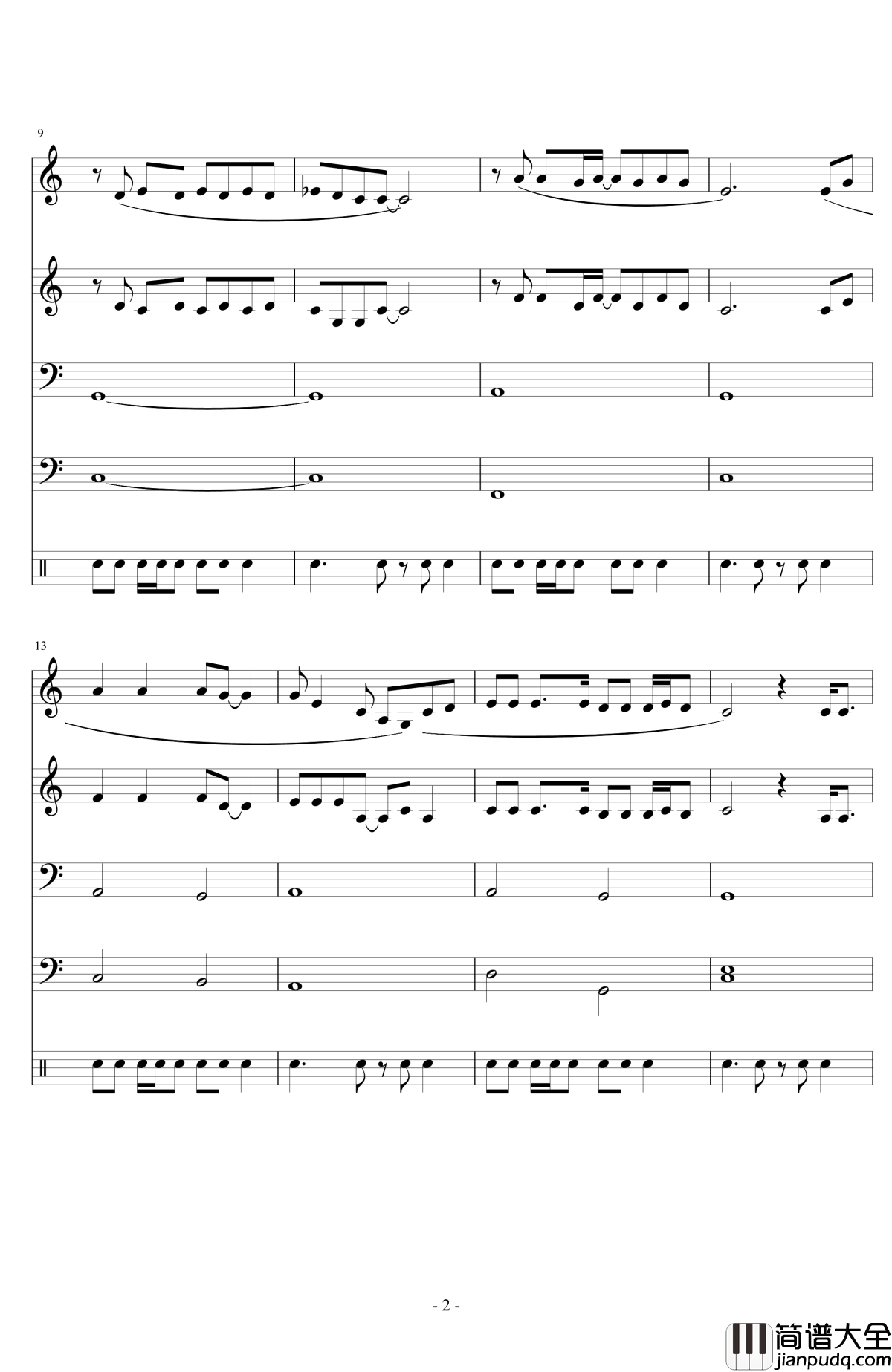 when_I'm_gone钢琴谱_Rihanna