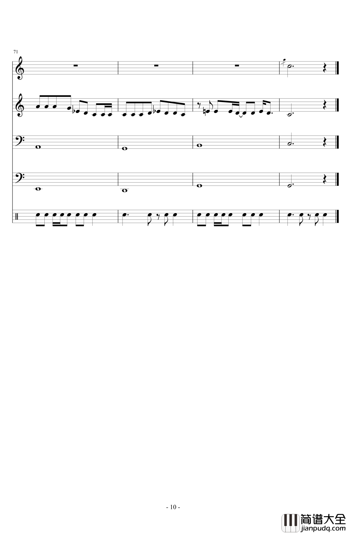 when_I'm_gone钢琴谱_Rihanna