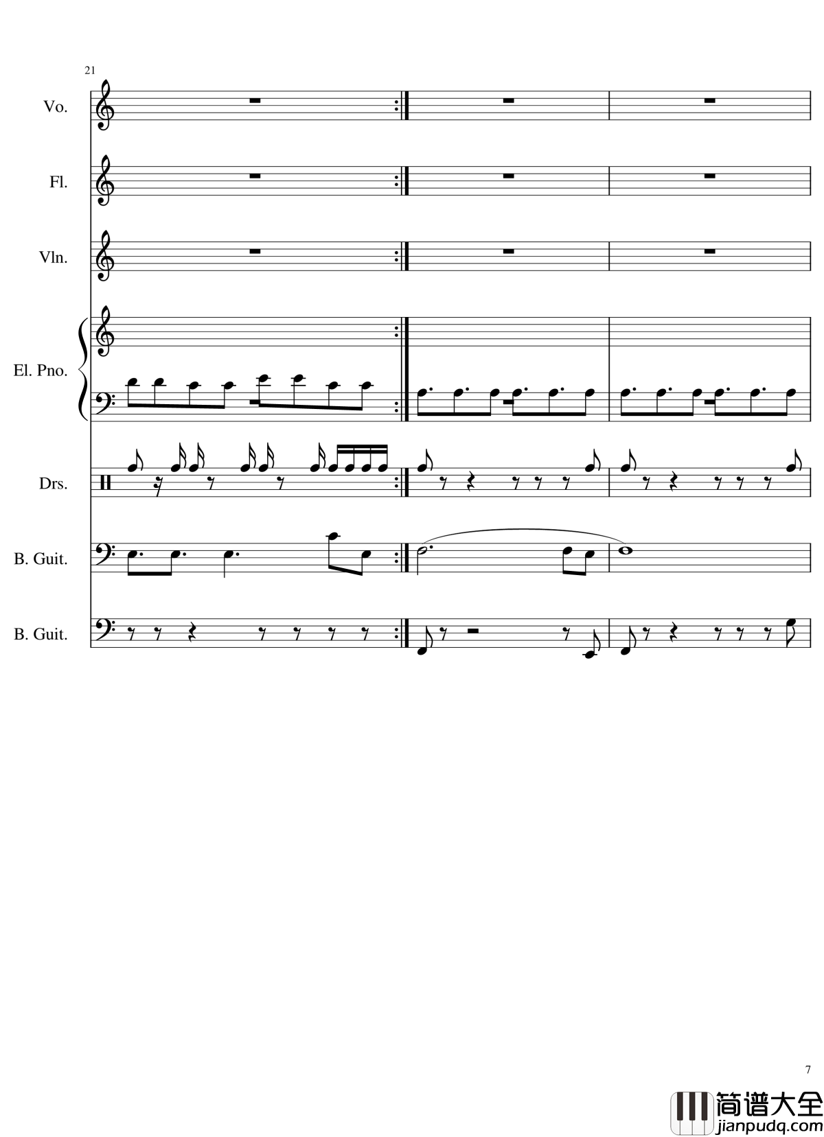 Intro钢琴谱_The_xx