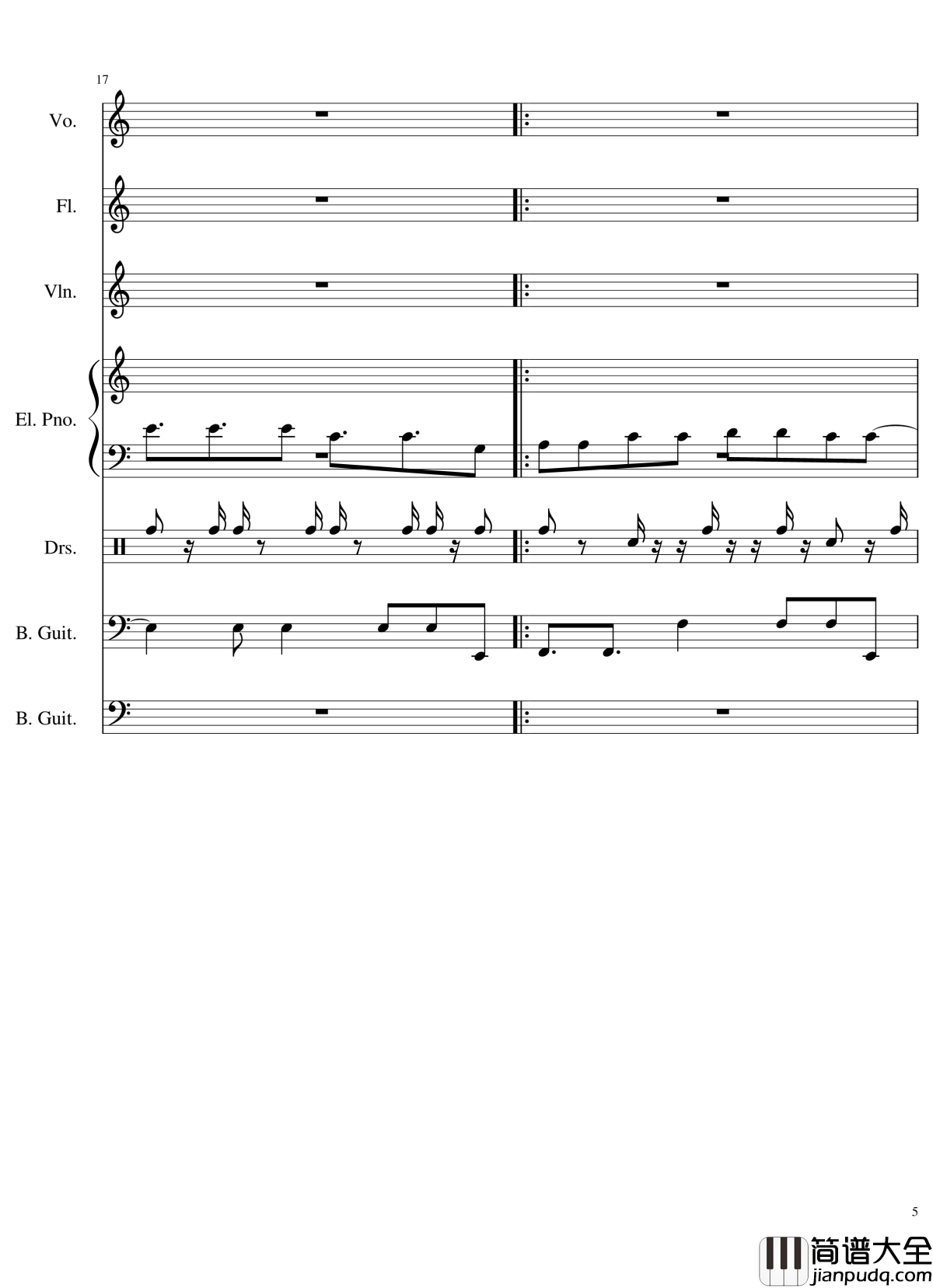 Intro钢琴谱_The_xx