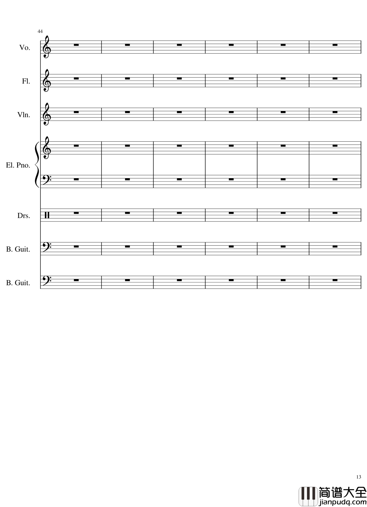 Intro钢琴谱_The_xx