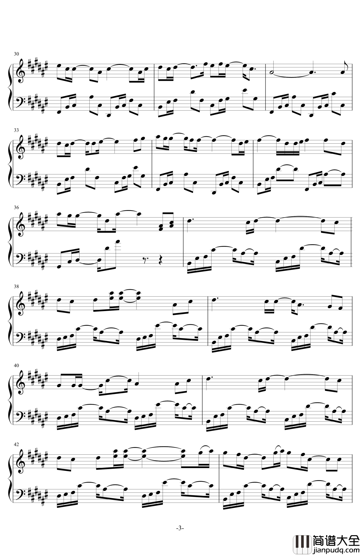 是风动钢琴谱_河图_银临