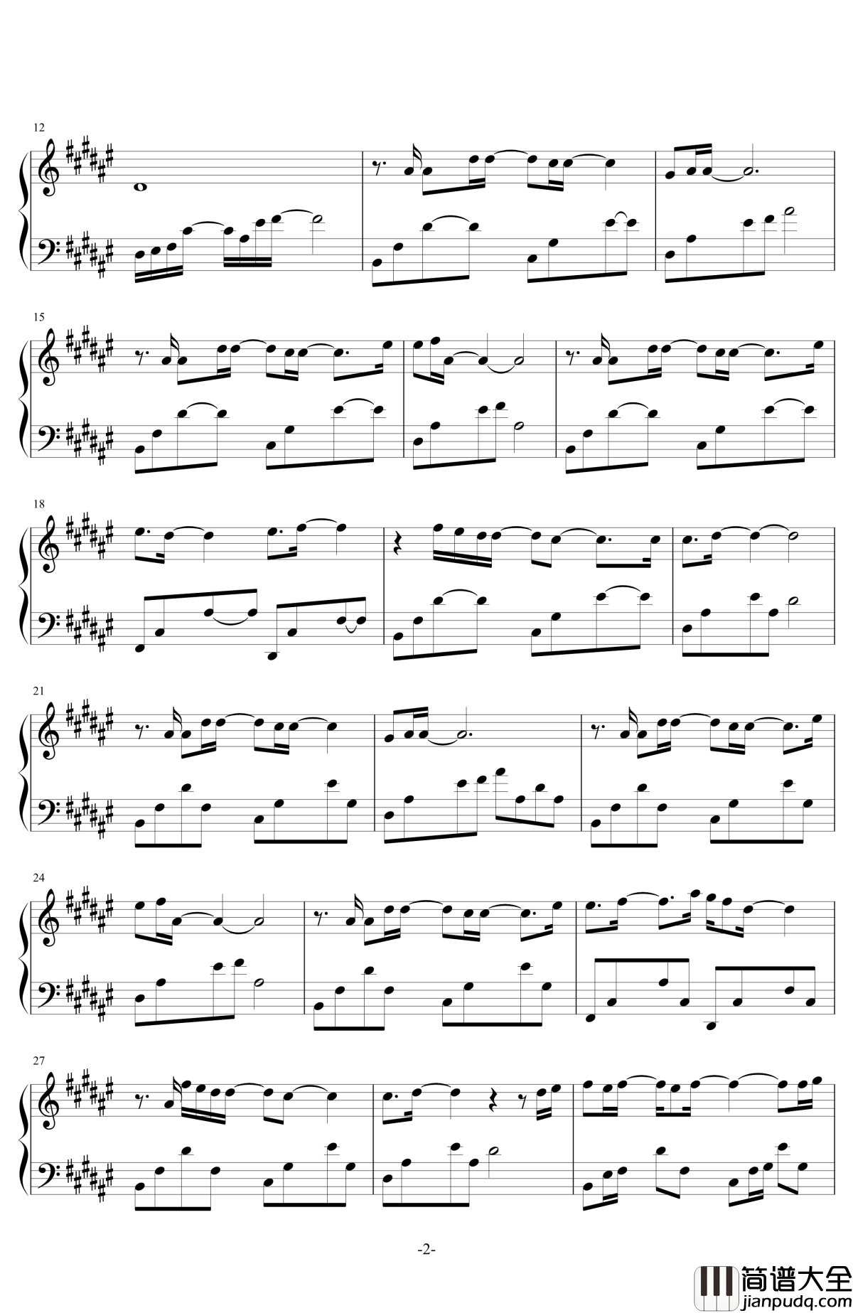 是风动钢琴谱_河图_银临