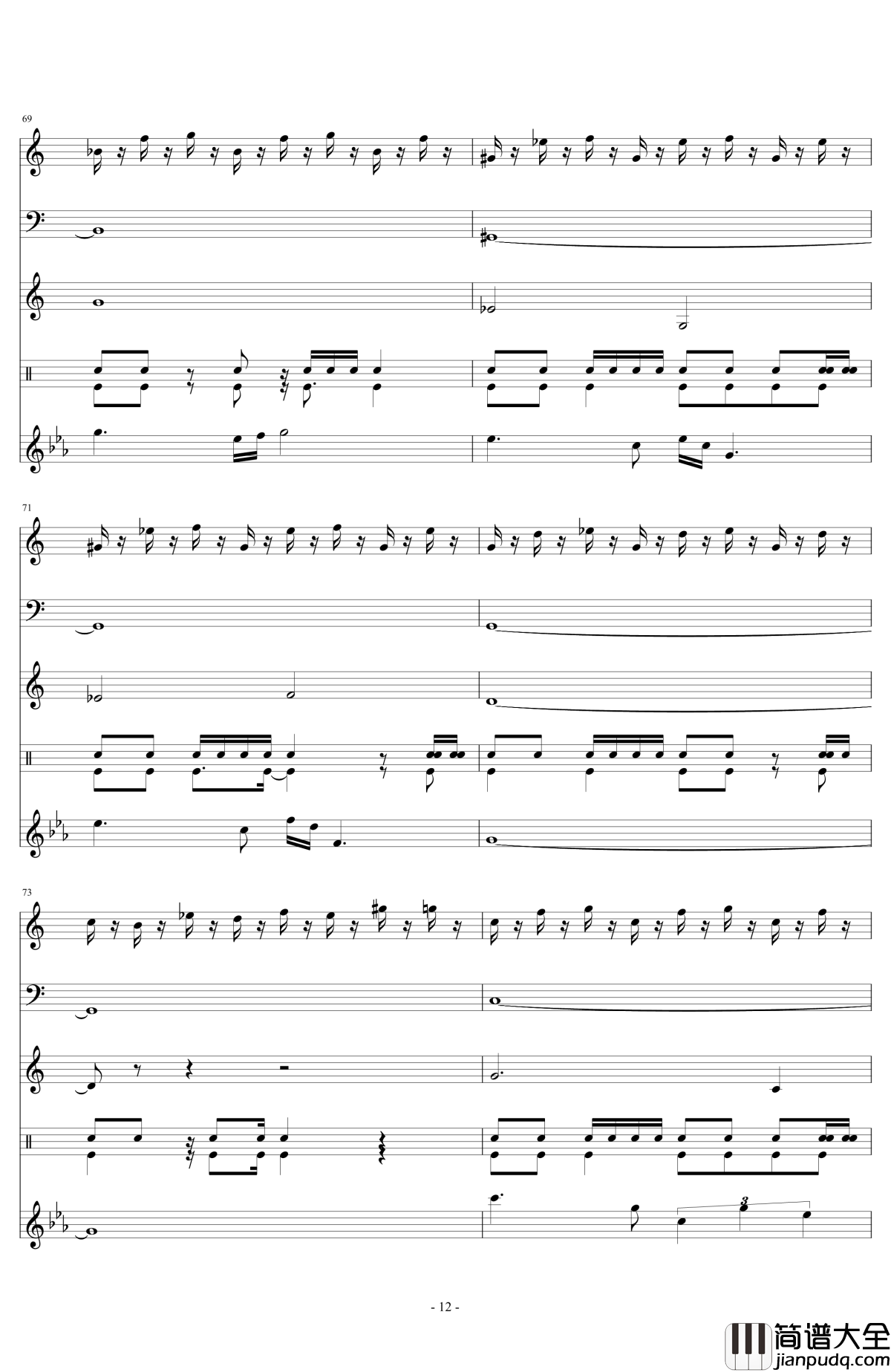 Pyra_Theme钢琴谱_FC游戏