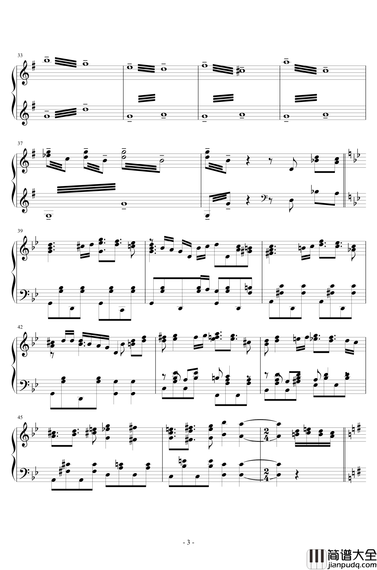 Dreamy_Flight钢琴谱_夢中飛行_久石让_旅路_起风了插曲