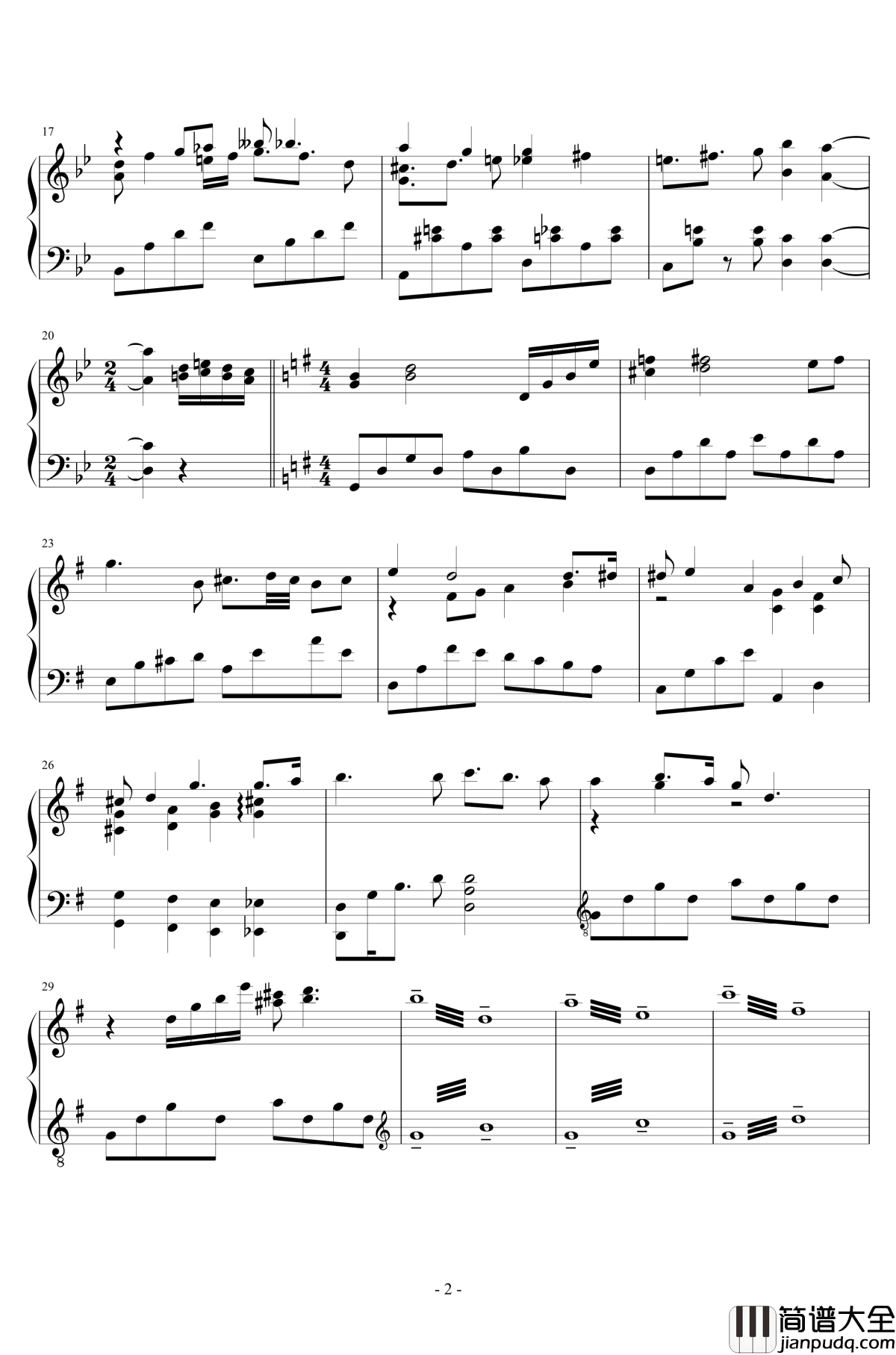 Dreamy_Flight钢琴谱_夢中飛行_久石让_旅路_起风了插曲