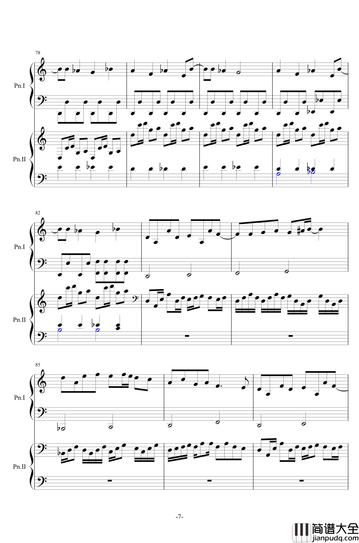 最终鬼畜妹フランドール·S钢琴谱_东方/双钢_东方project