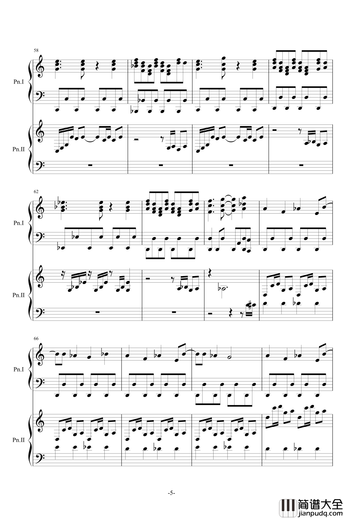 最终鬼畜妹フランドール·S钢琴谱_东方/双钢_东方project