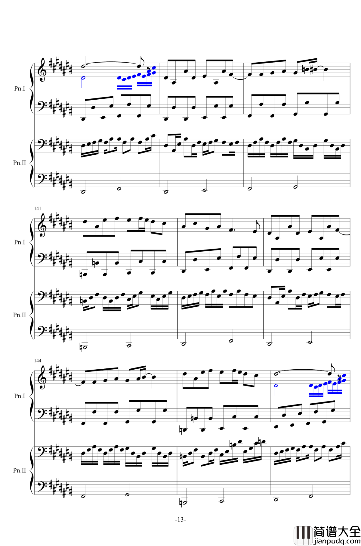最终鬼畜妹フランドール·S钢琴谱_东方/双钢_东方project