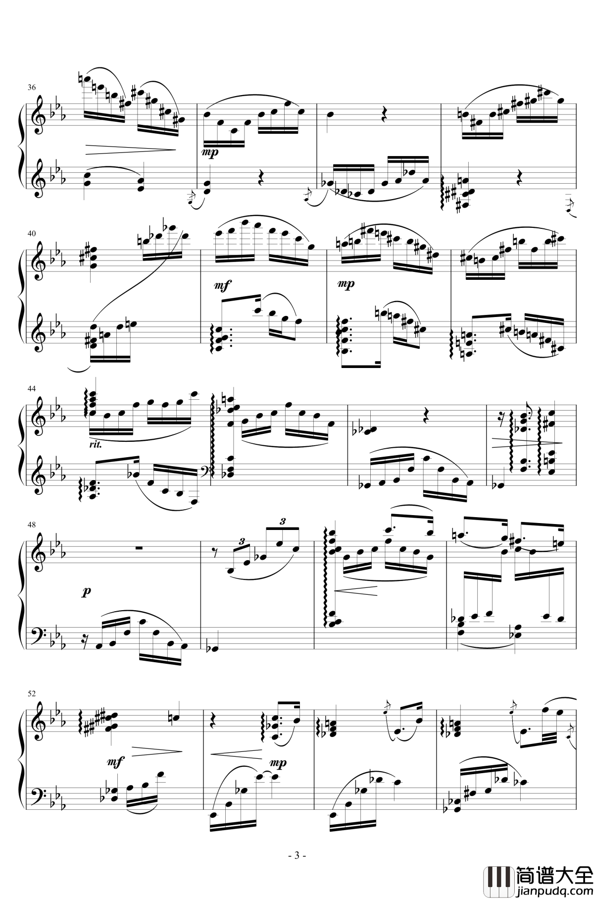 对称姑娘钢琴谱_琴欲