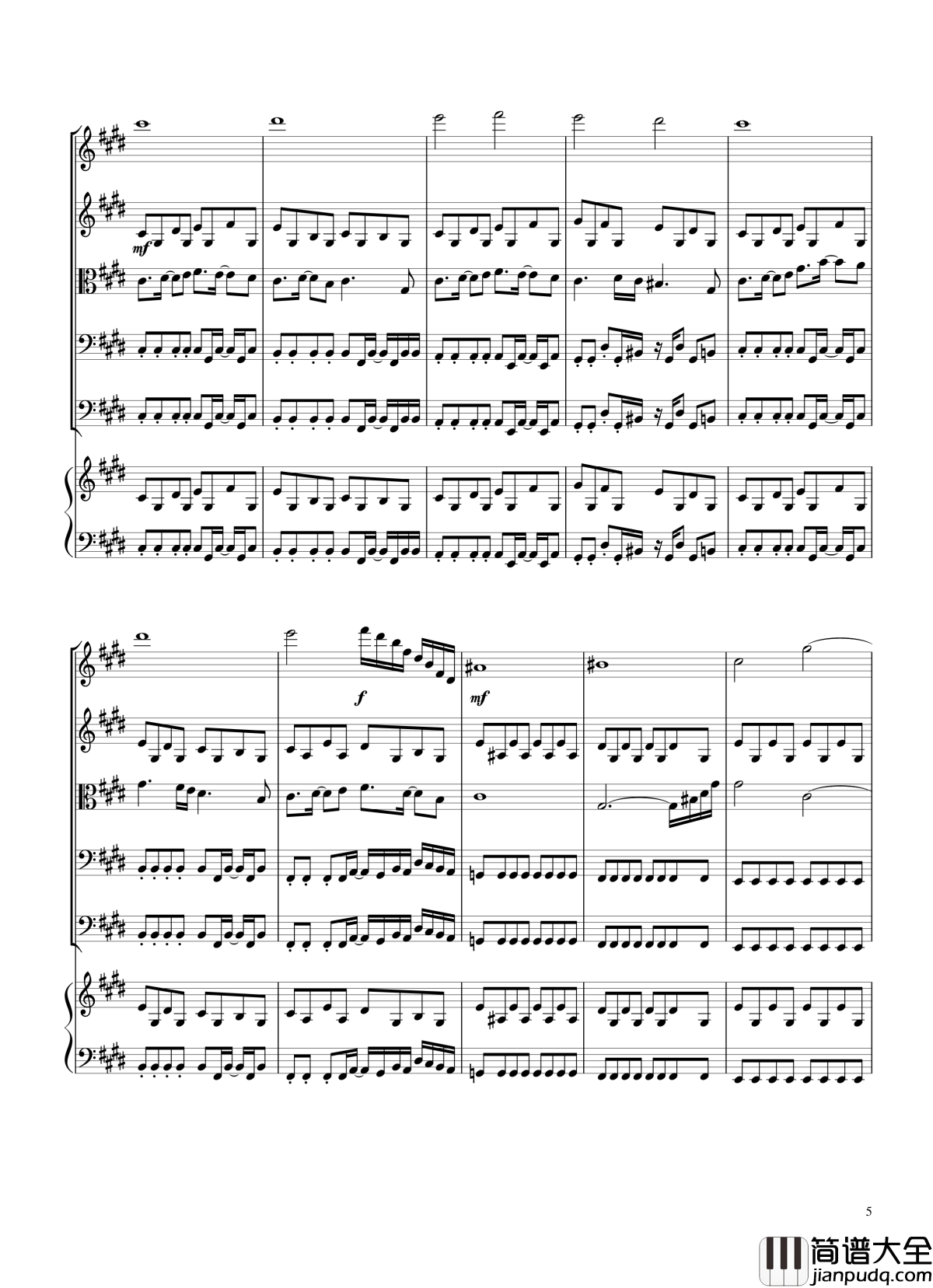 荒城回廊钢琴谱_恶魔城