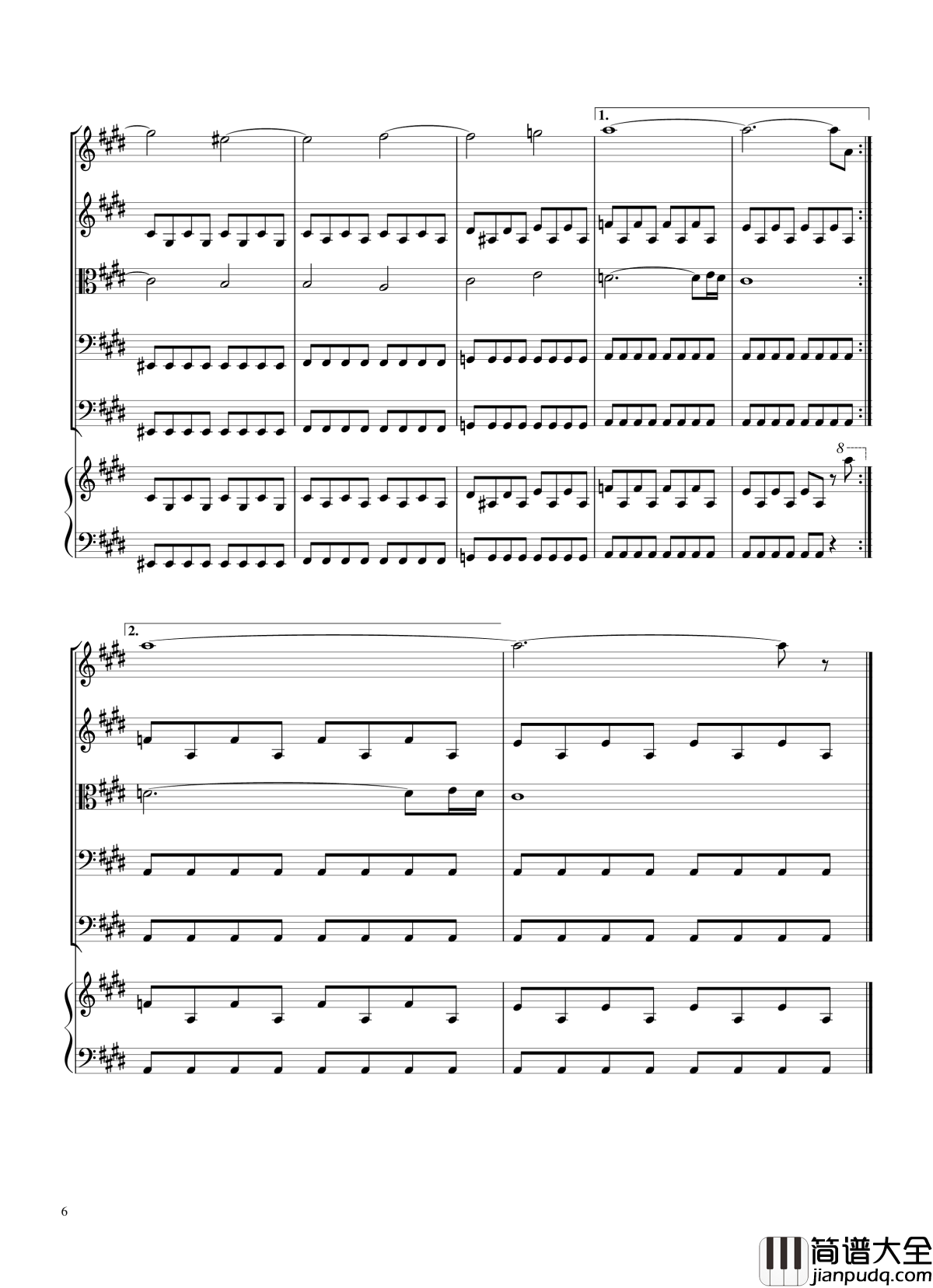 荒城回廊钢琴谱_恶魔城