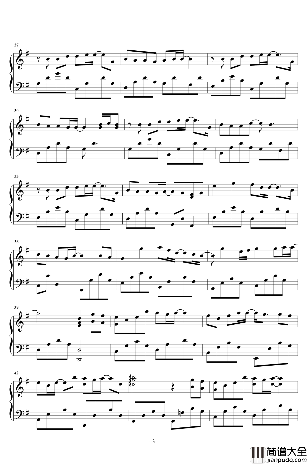 多想留在你身边钢琴谱_弹唱_刘增瞳