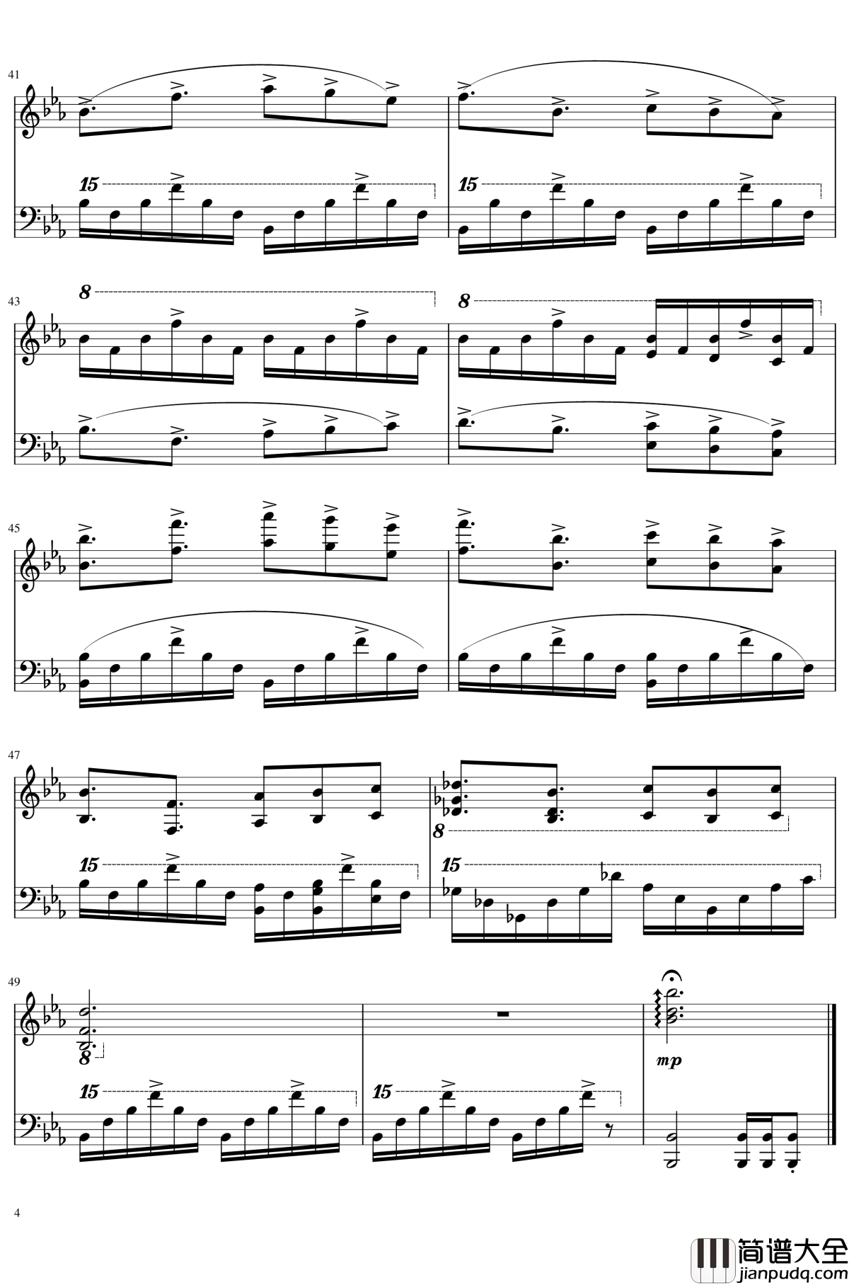 悠久的蒸汽机关钢琴谱_精致版上海爱丽丝幻乐团还原_东方交响