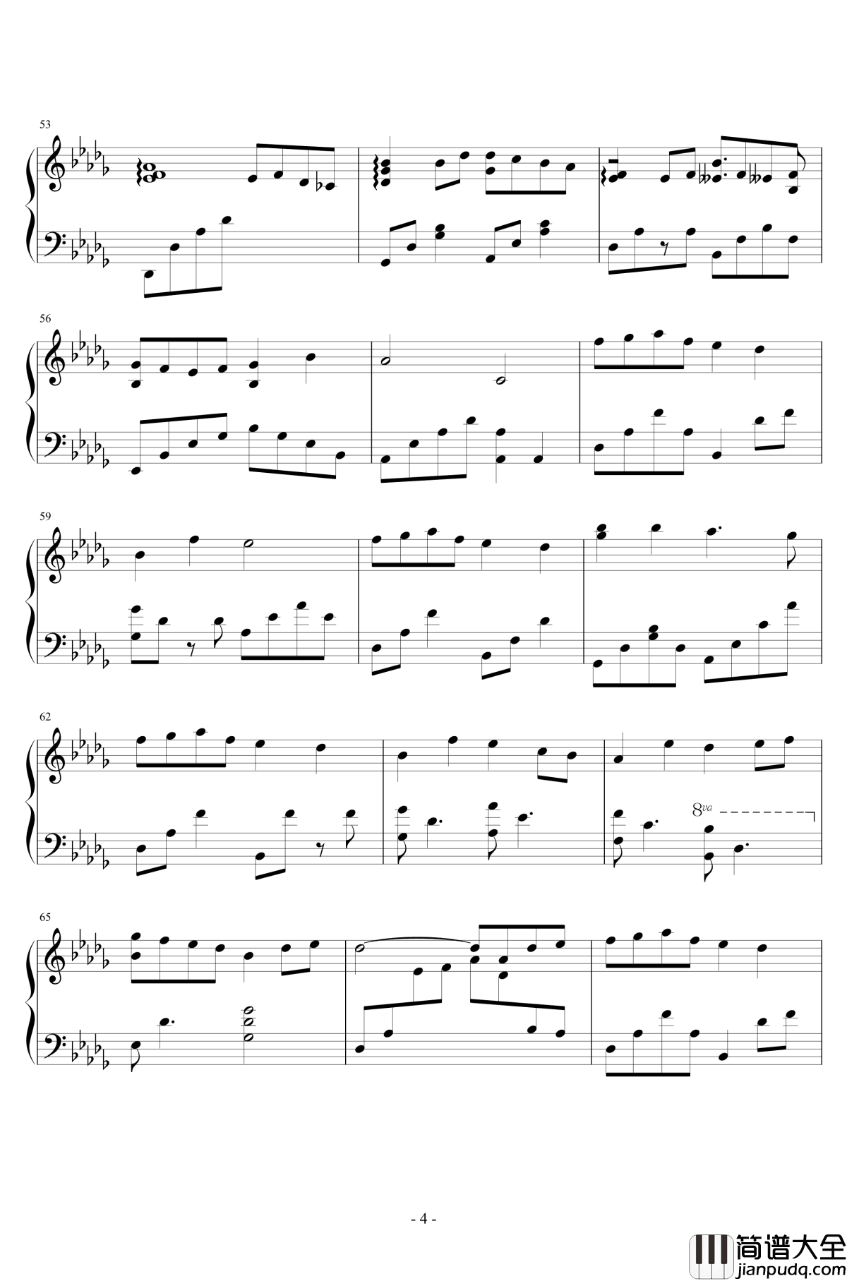 Snow_Dreams钢琴谱_完全版_班得瑞_Bandari_雪之梦