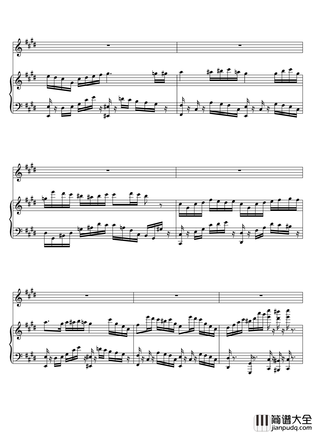 Parodia_Sonatina钢琴谱_Deemo