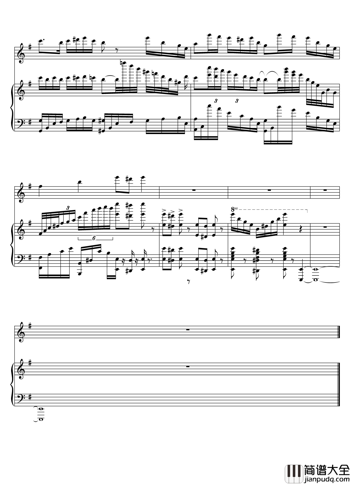 Parodia_Sonatina钢琴谱_Deemo