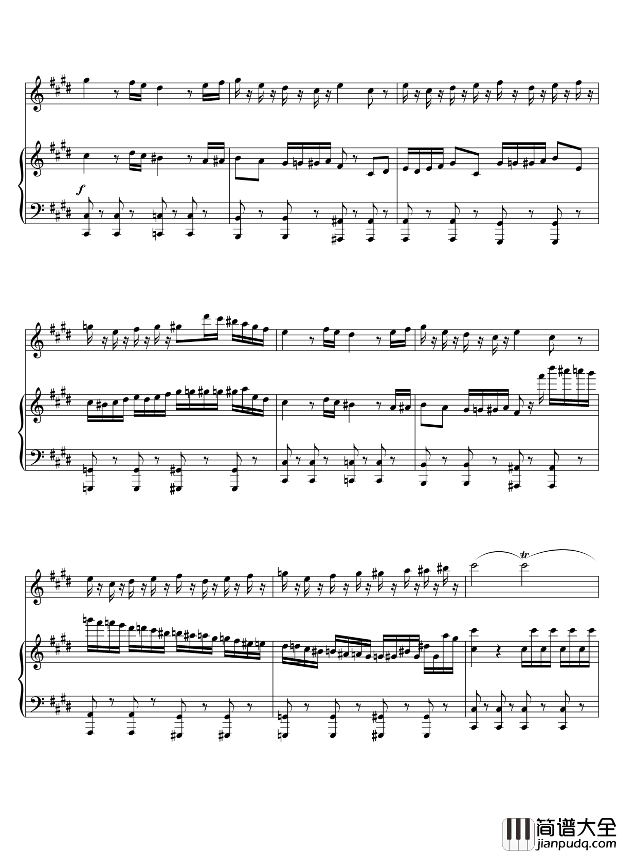 Parodia_Sonatina钢琴谱_Deemo