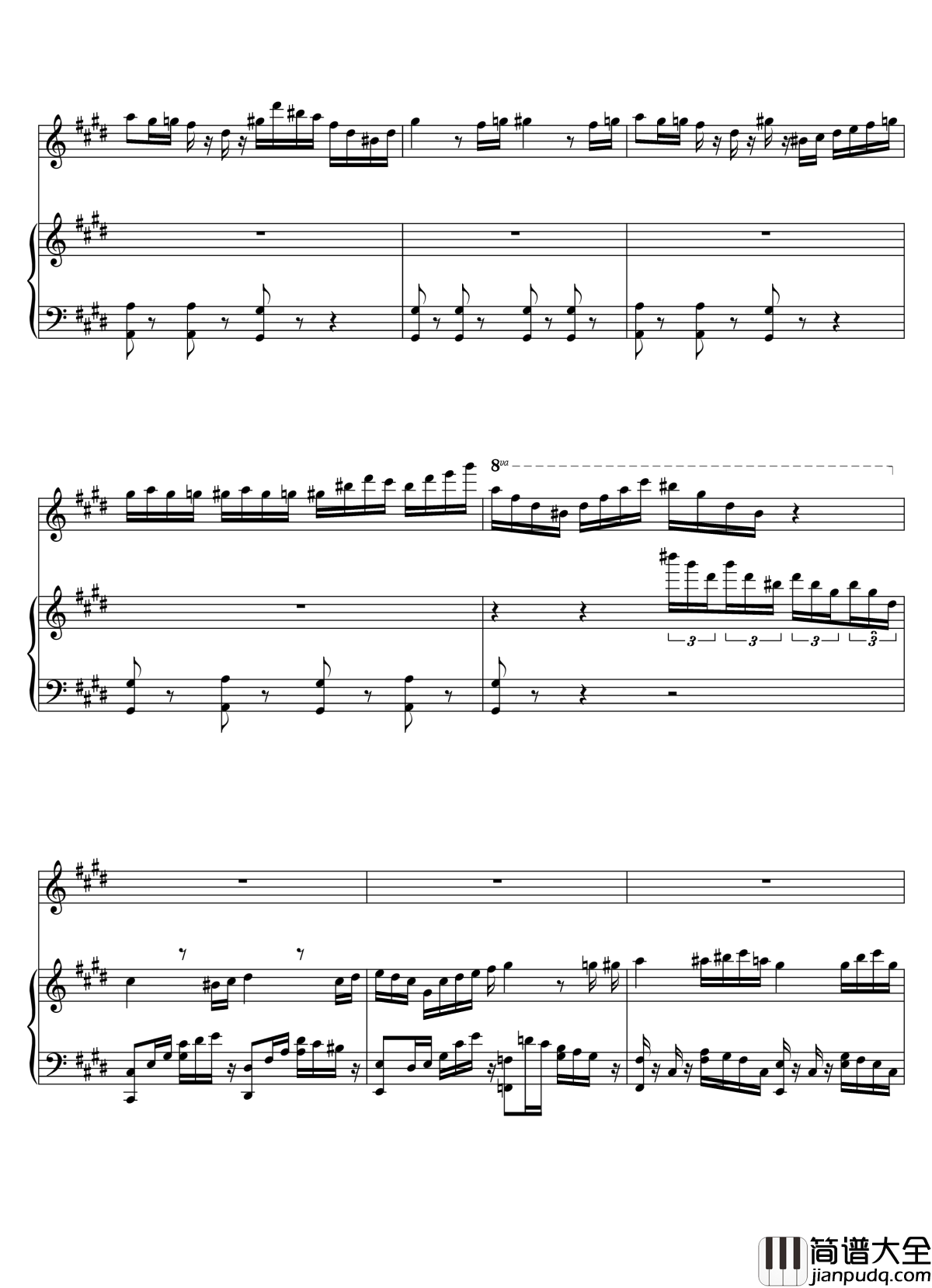 Parodia_Sonatina钢琴谱_Deemo