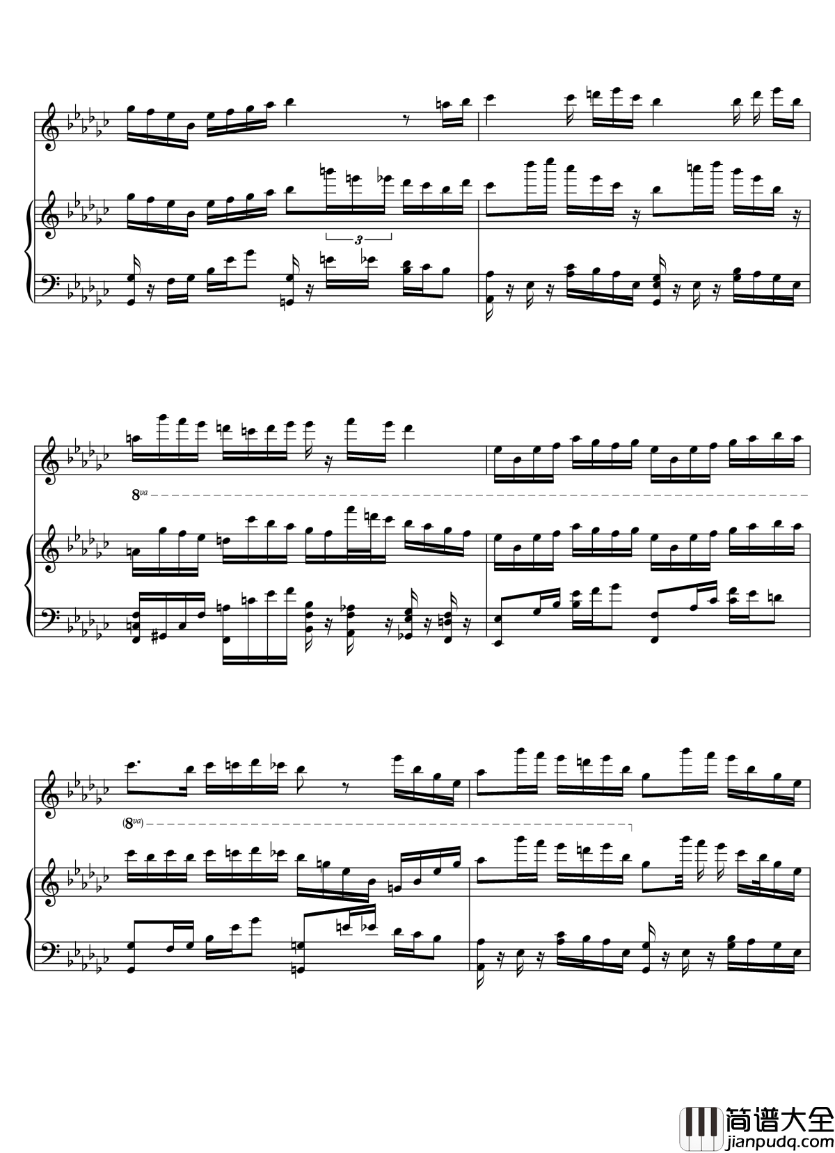 Parodia_Sonatina钢琴谱_Deemo