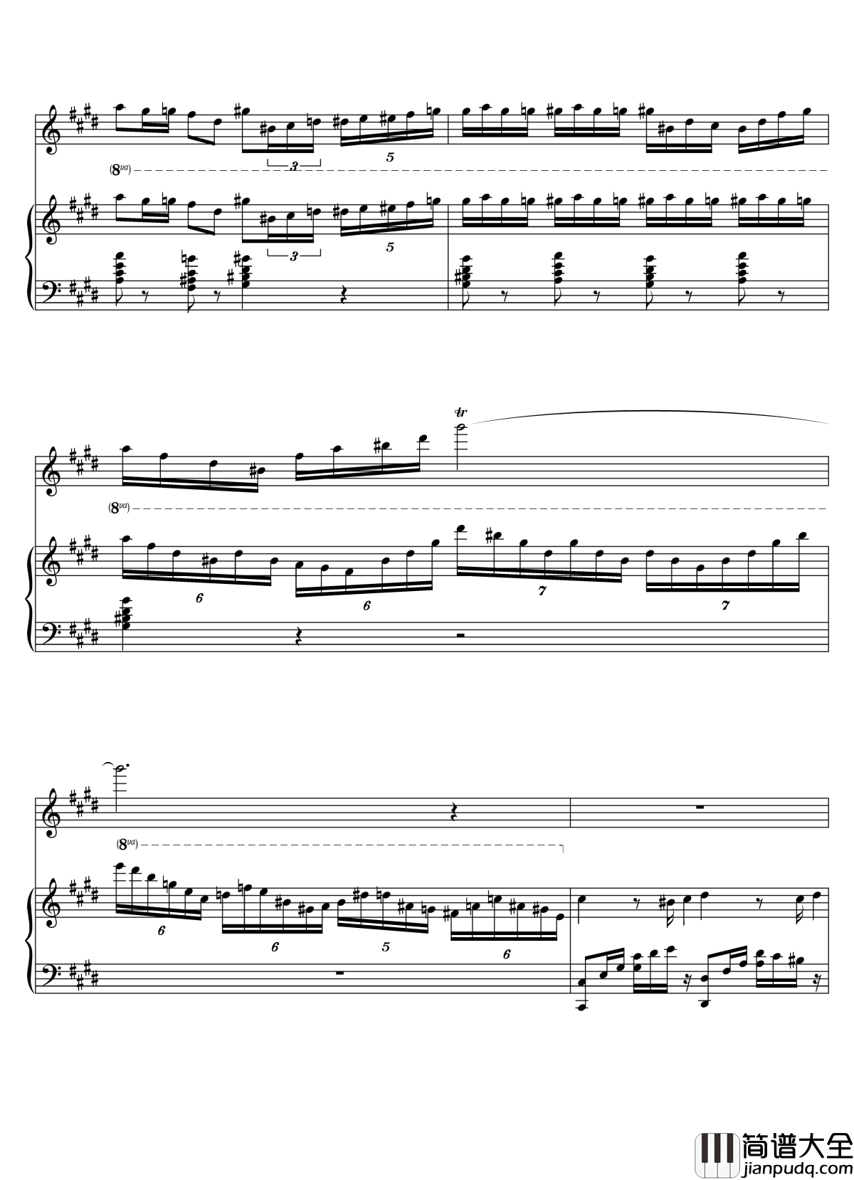 Parodia_Sonatina钢琴谱_Deemo