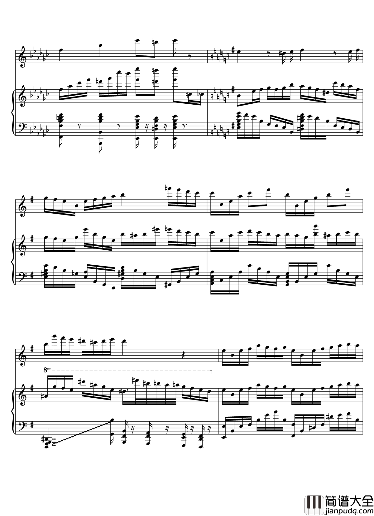 Parodia_Sonatina钢琴谱_Deemo