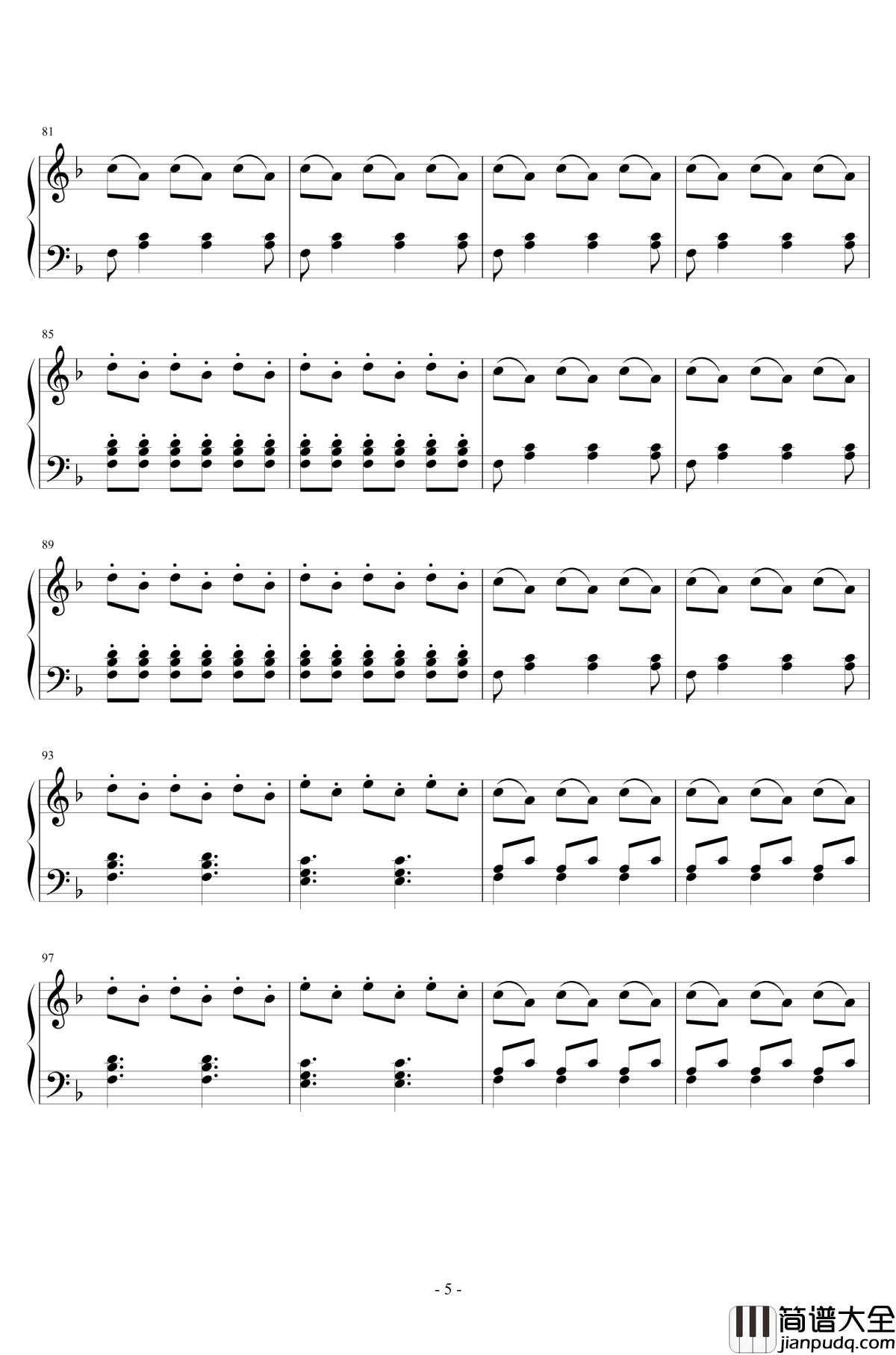 舞曲钢琴谱__之三__Dance_III_菲利普·格拉斯