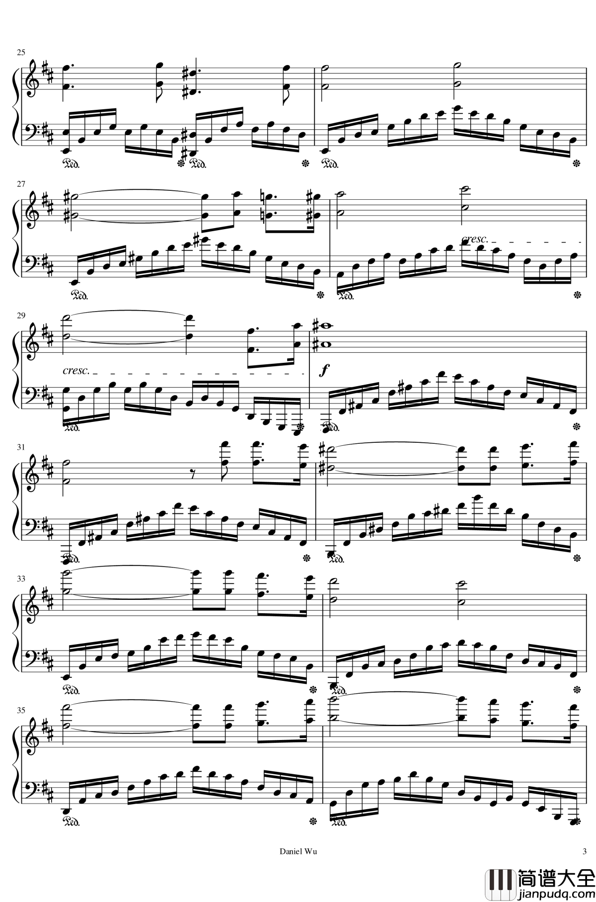 b小调练习曲钢琴谱_DanielInC