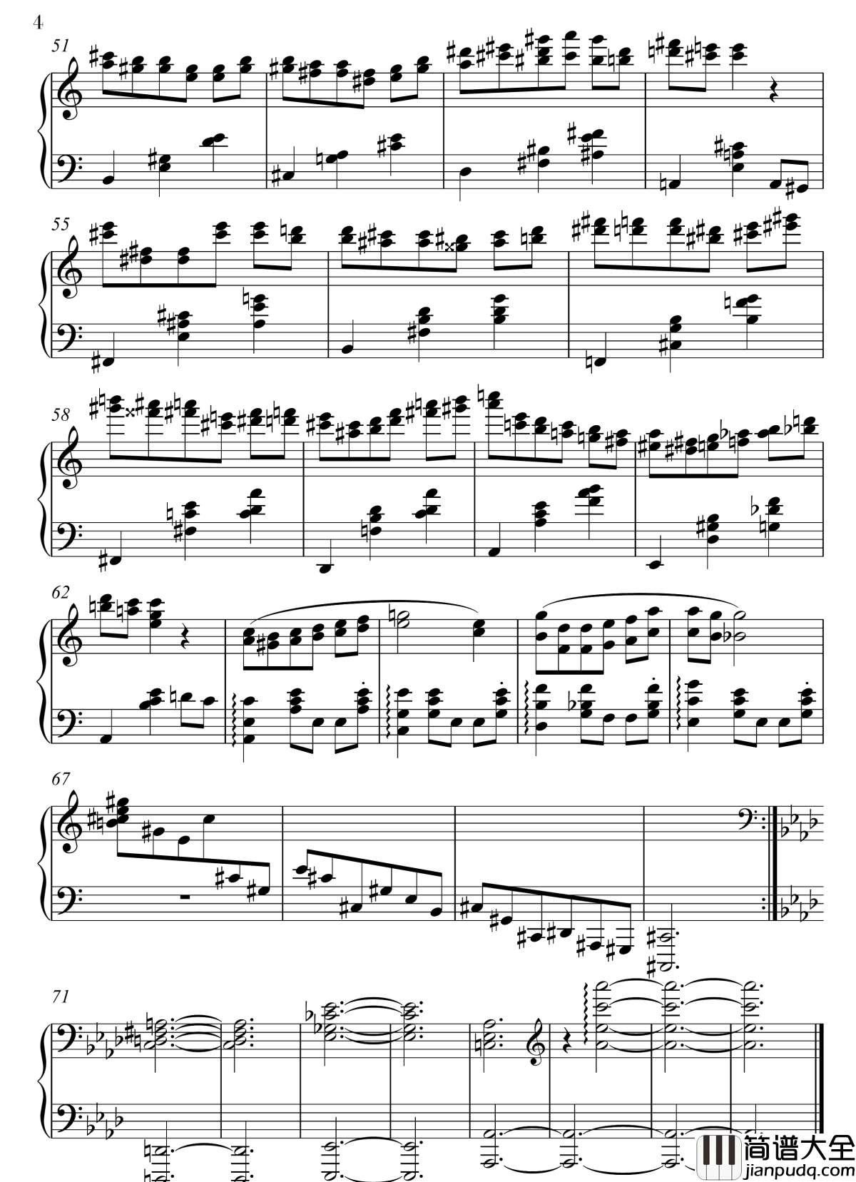 La_Valse钢琴谱_佚名