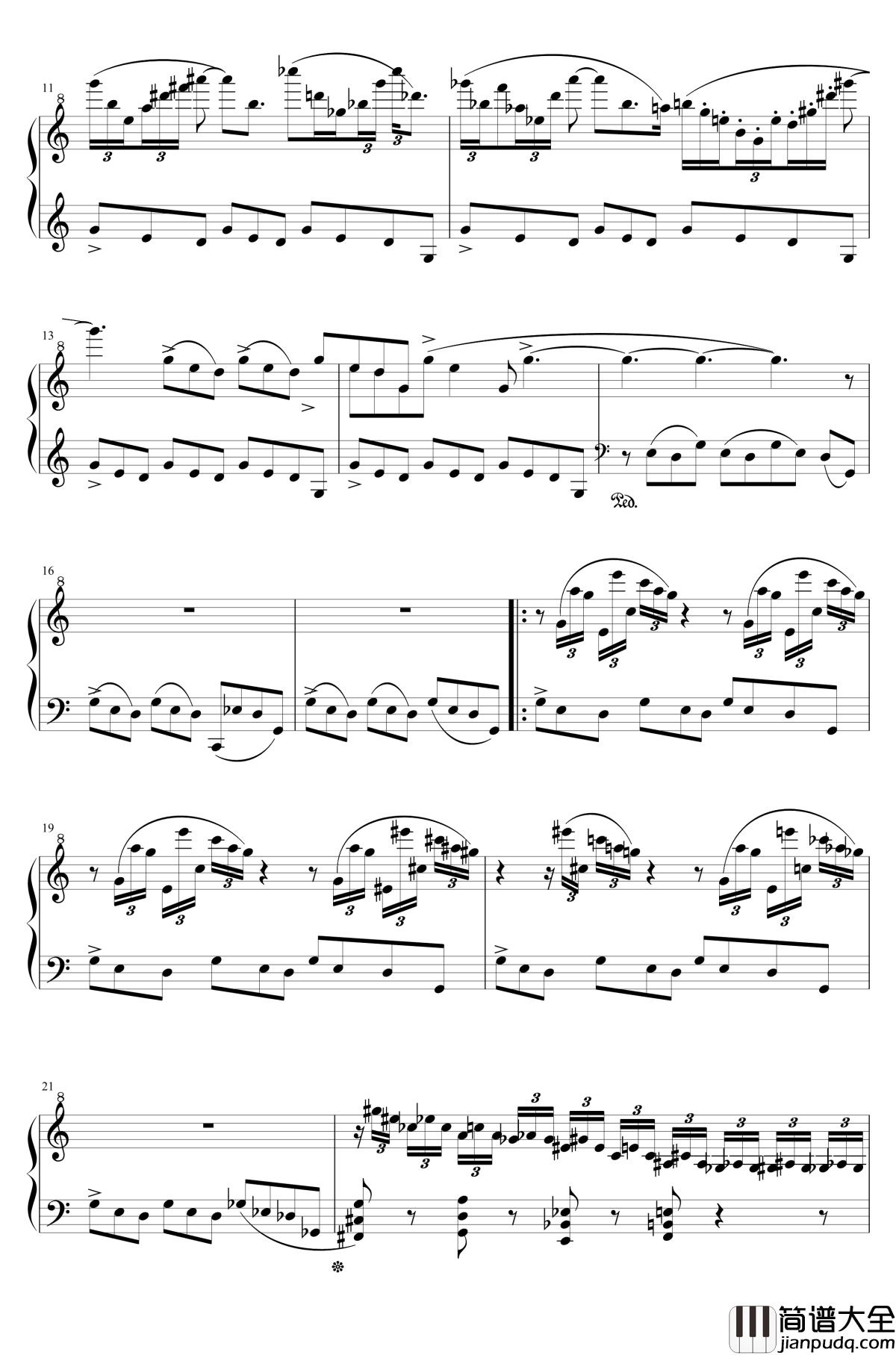 微澜钢琴谱_佚名