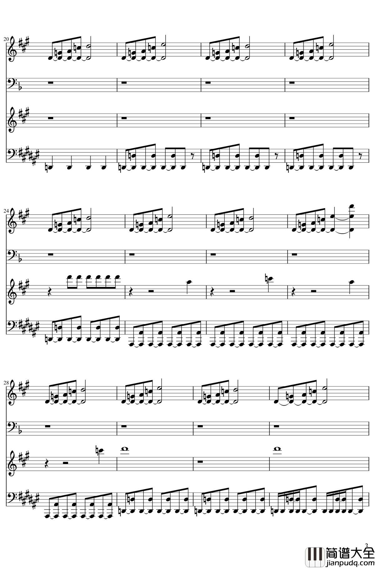 永远的三日天下钢琴谱_东方project/東方project