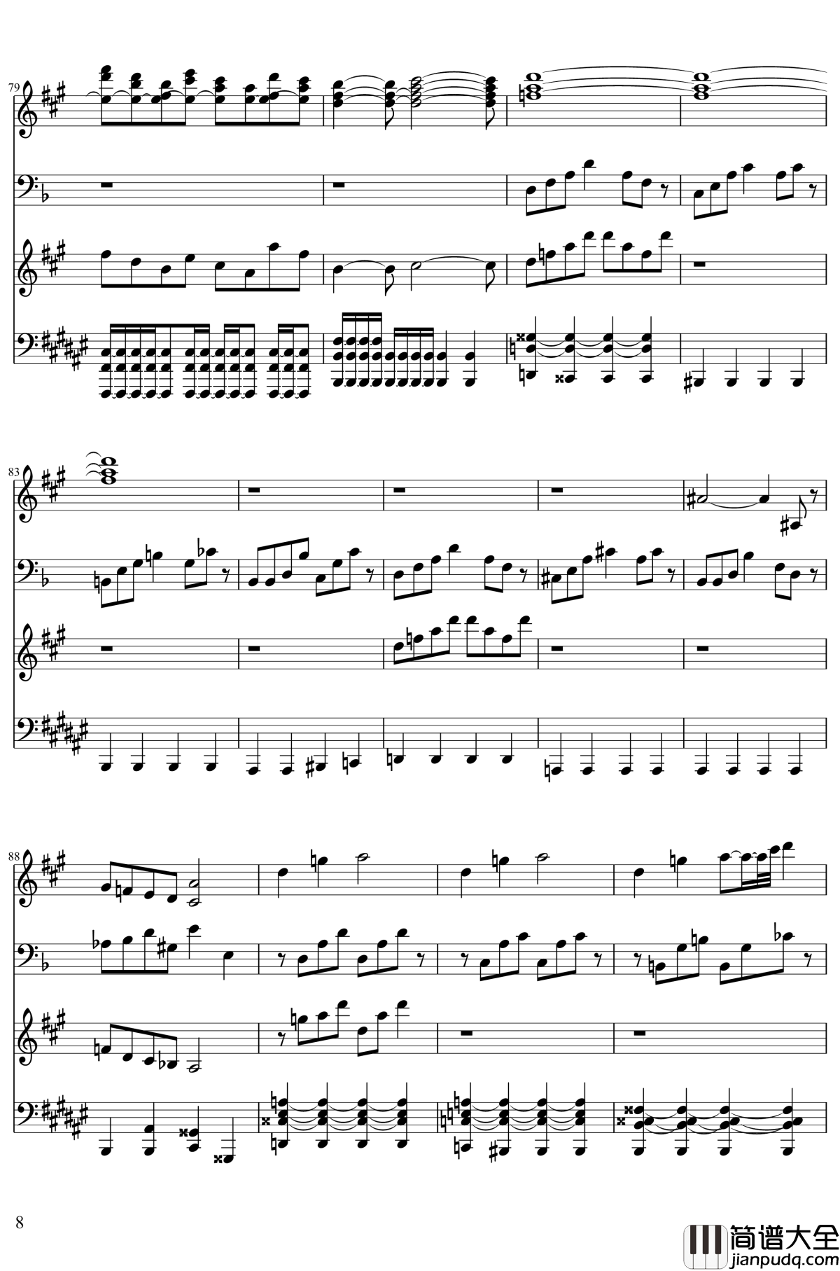 永远的三日天下钢琴谱_东方project/東方project