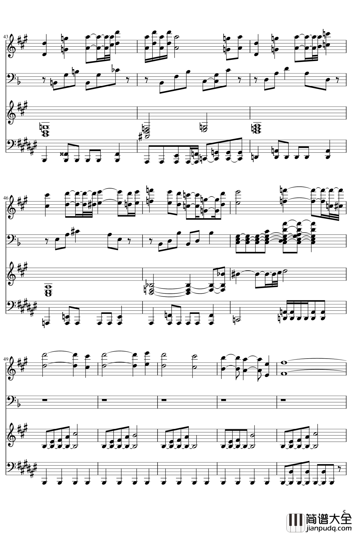 永远的三日天下钢琴谱_东方project/東方project