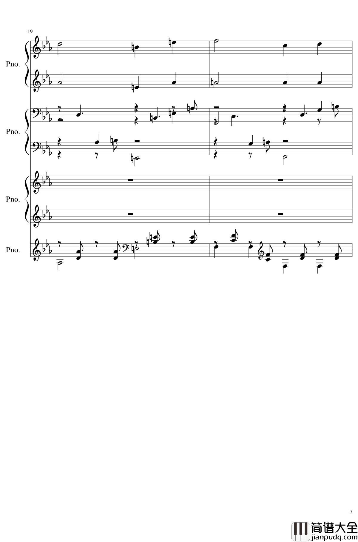 原初的节拍钢琴谱_东方辉针城_东方project_Pristine_Beat