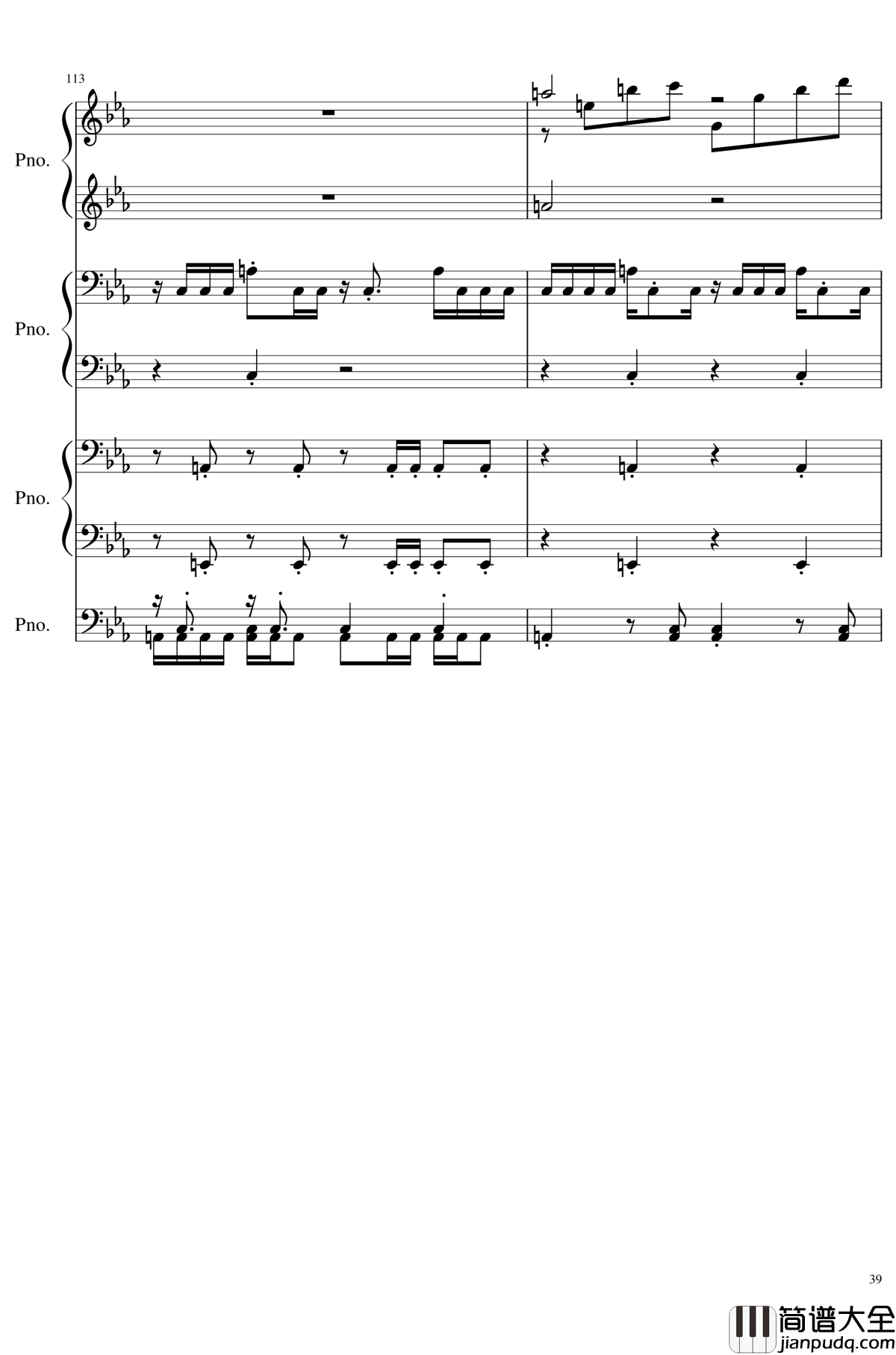 原初的节拍钢琴谱_东方辉针城_东方project_Pristine_Beat