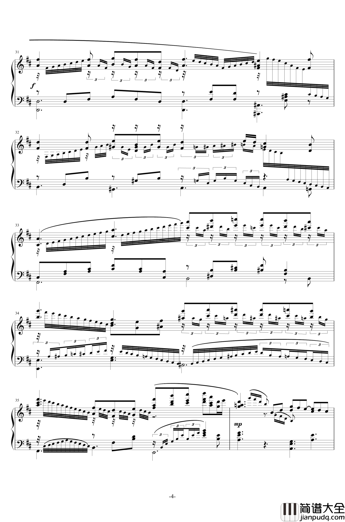 アウギュステ列島钢琴谱OST__碧蓝幻想__白沫の瀑布