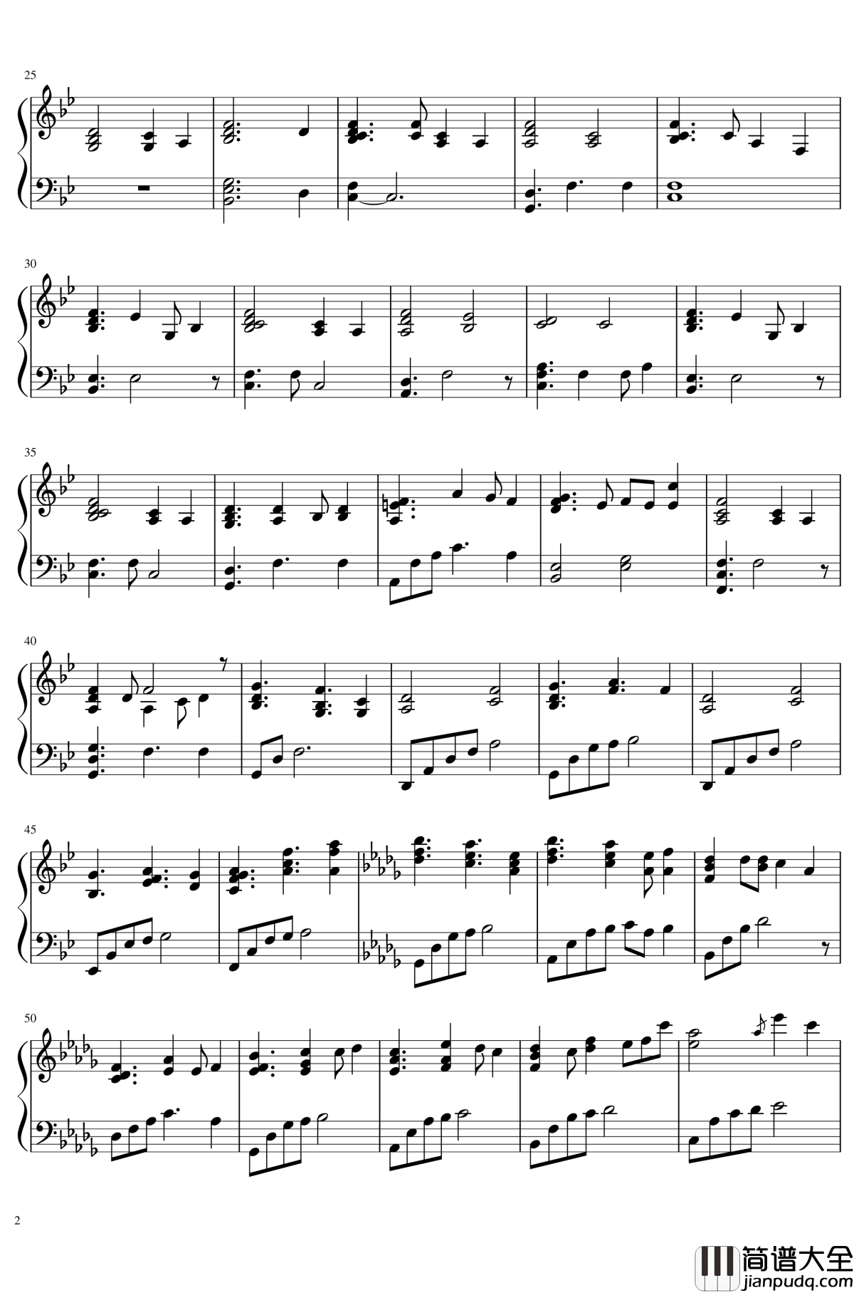 いつか降る雨、桜钢琴谱_东方project