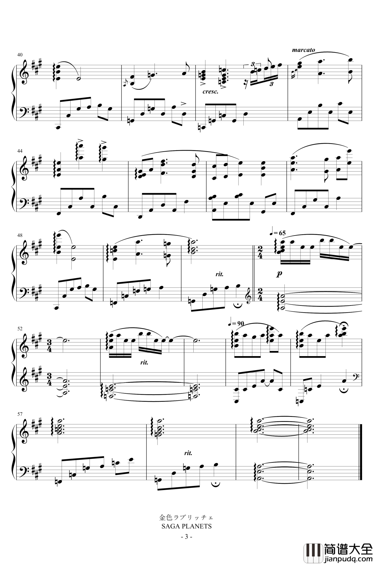 Golden_Time钢琴谱_水月陵