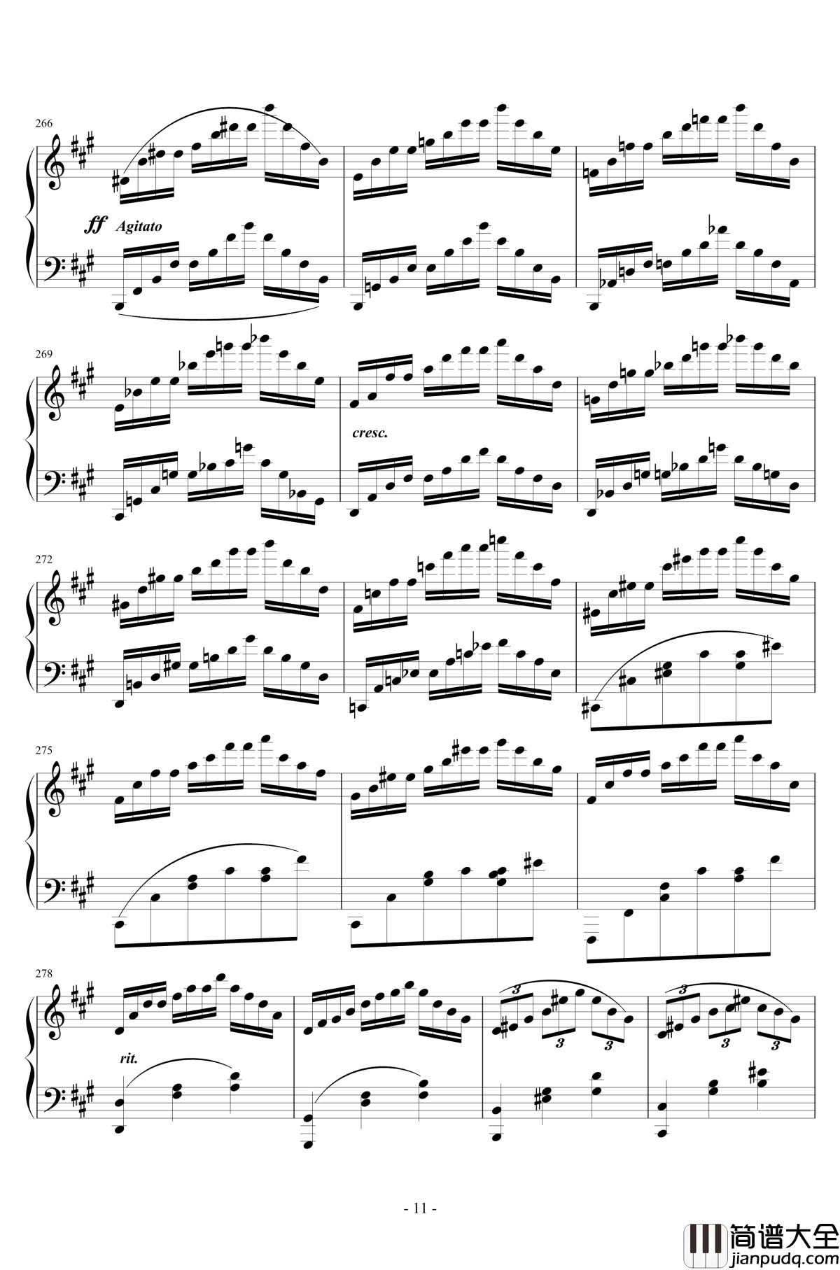 第三乐章钢琴谱_A大调奏鸣曲_清代皇帝