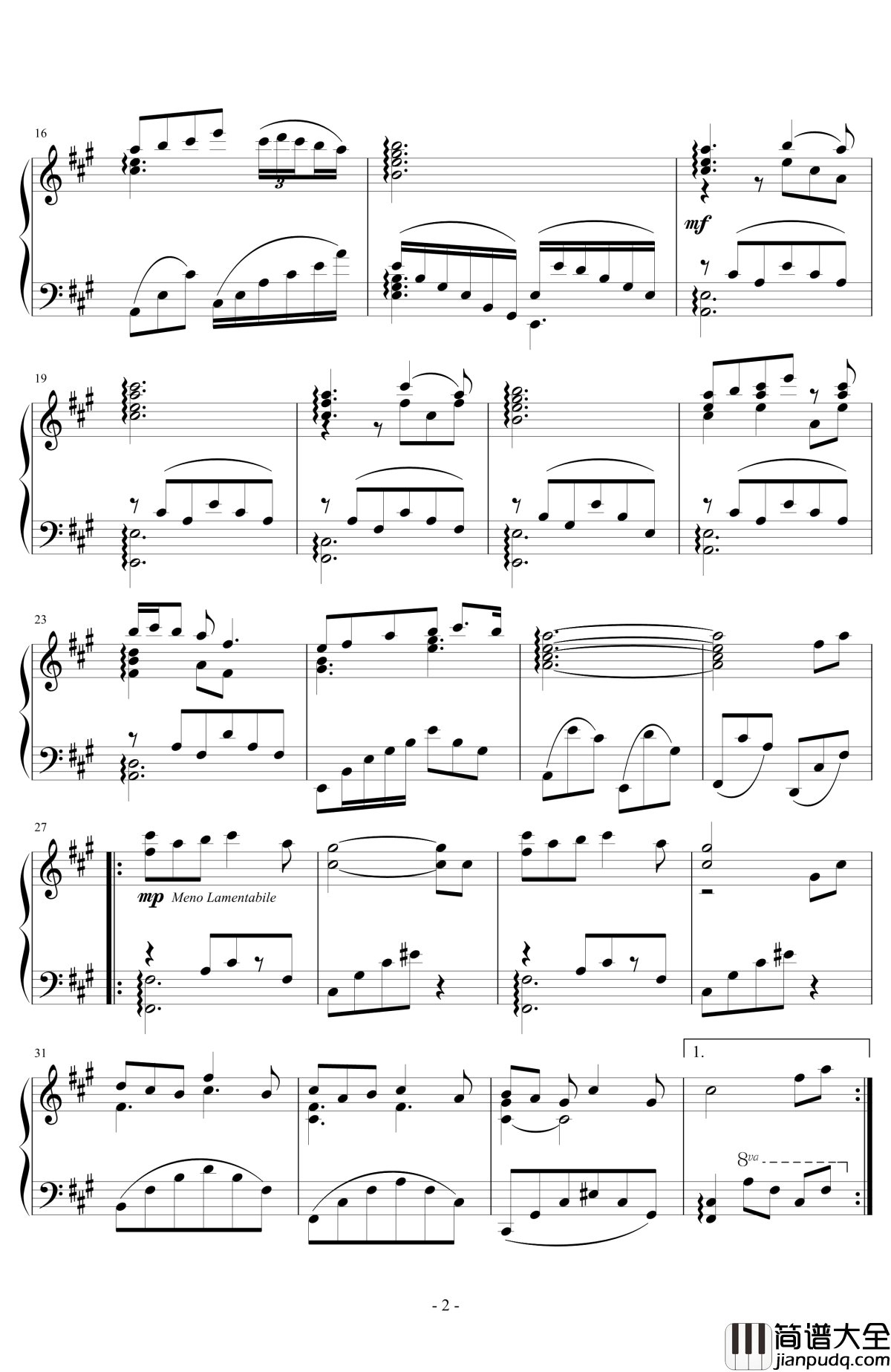 星空下的内浦钢琴谱_Kunikida_Hanayo