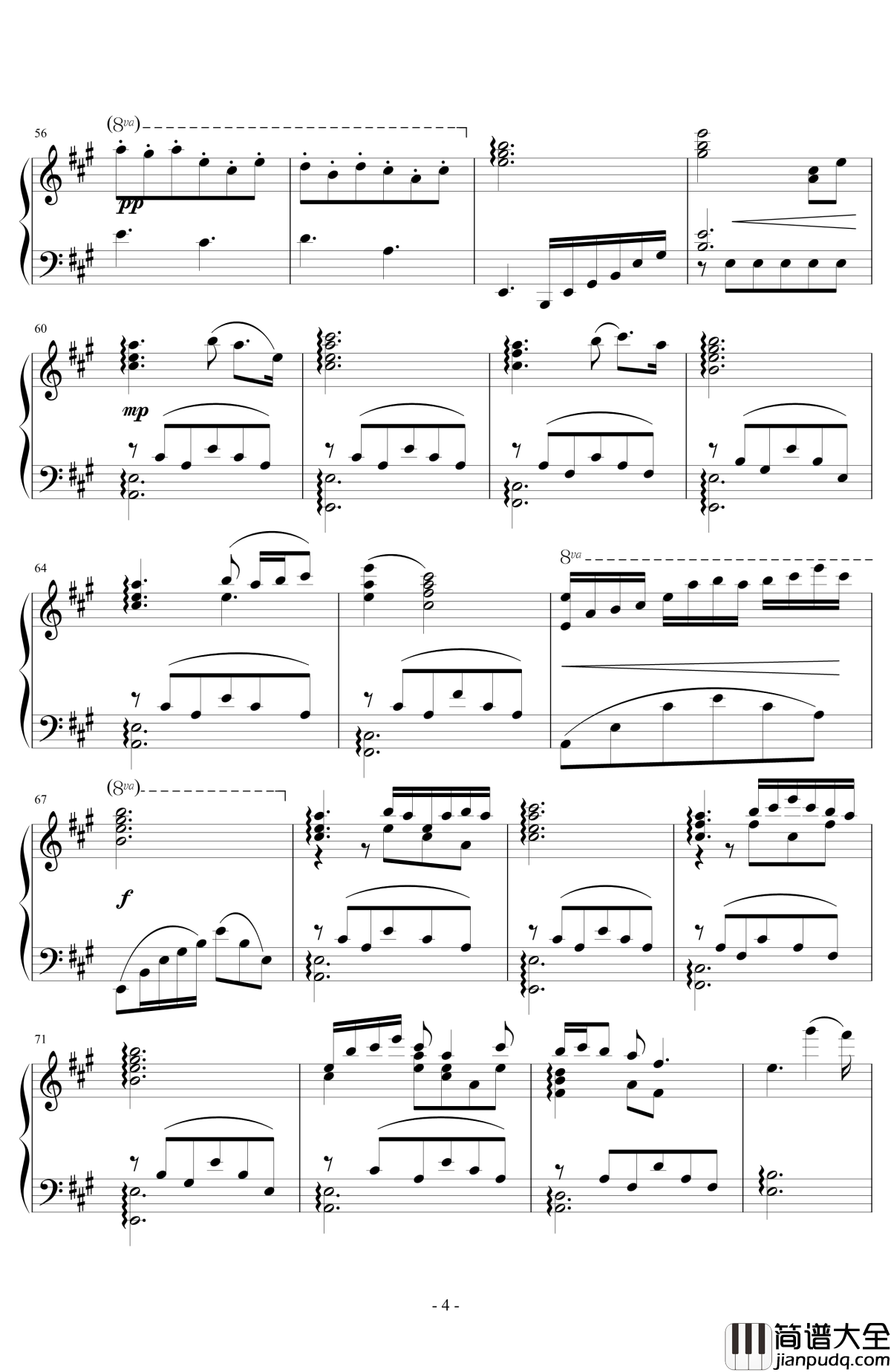 星空下的内浦钢琴谱_Kunikida_Hanayo