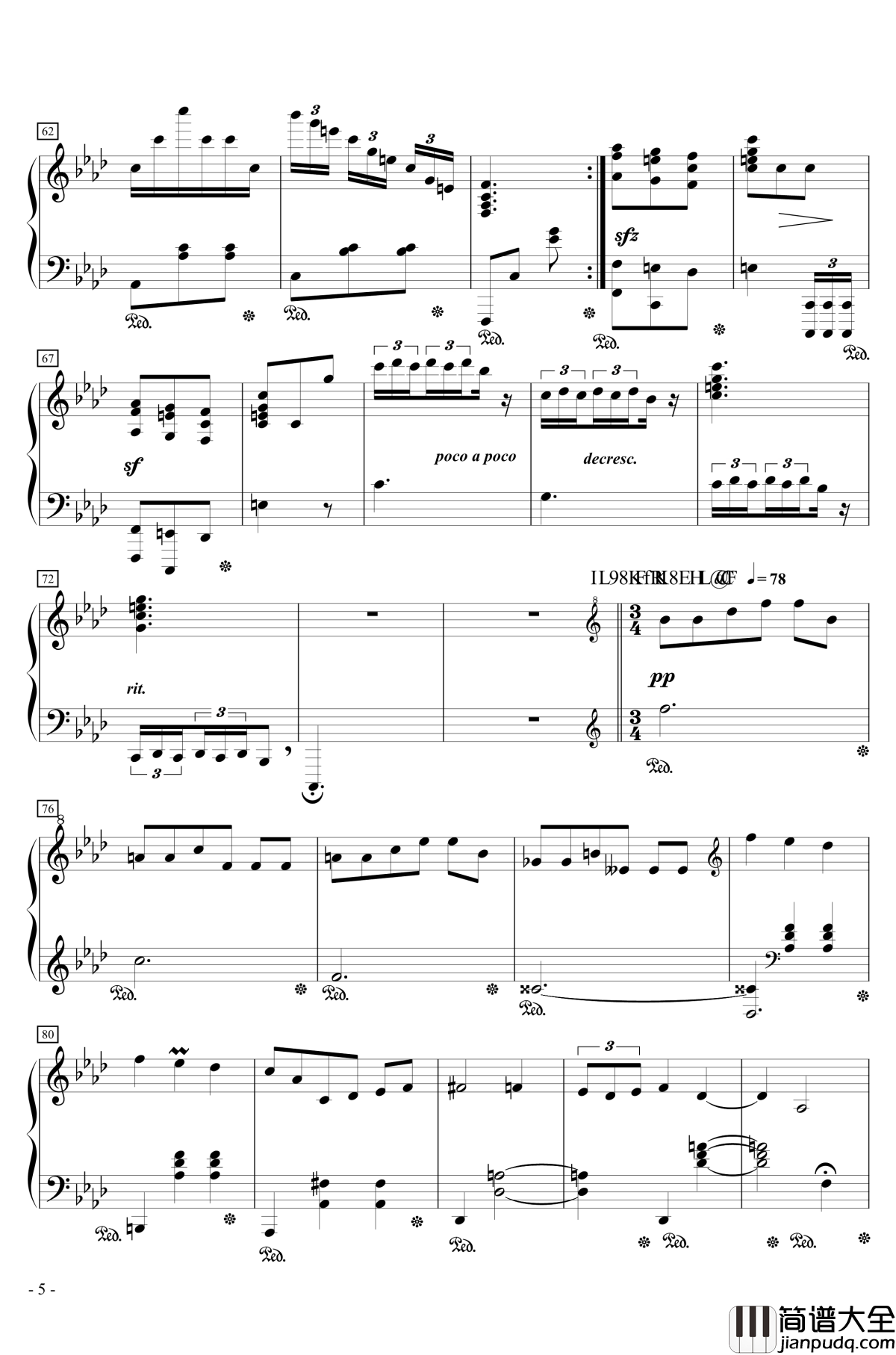 Gambling_Dance钢琴谱_冰Go