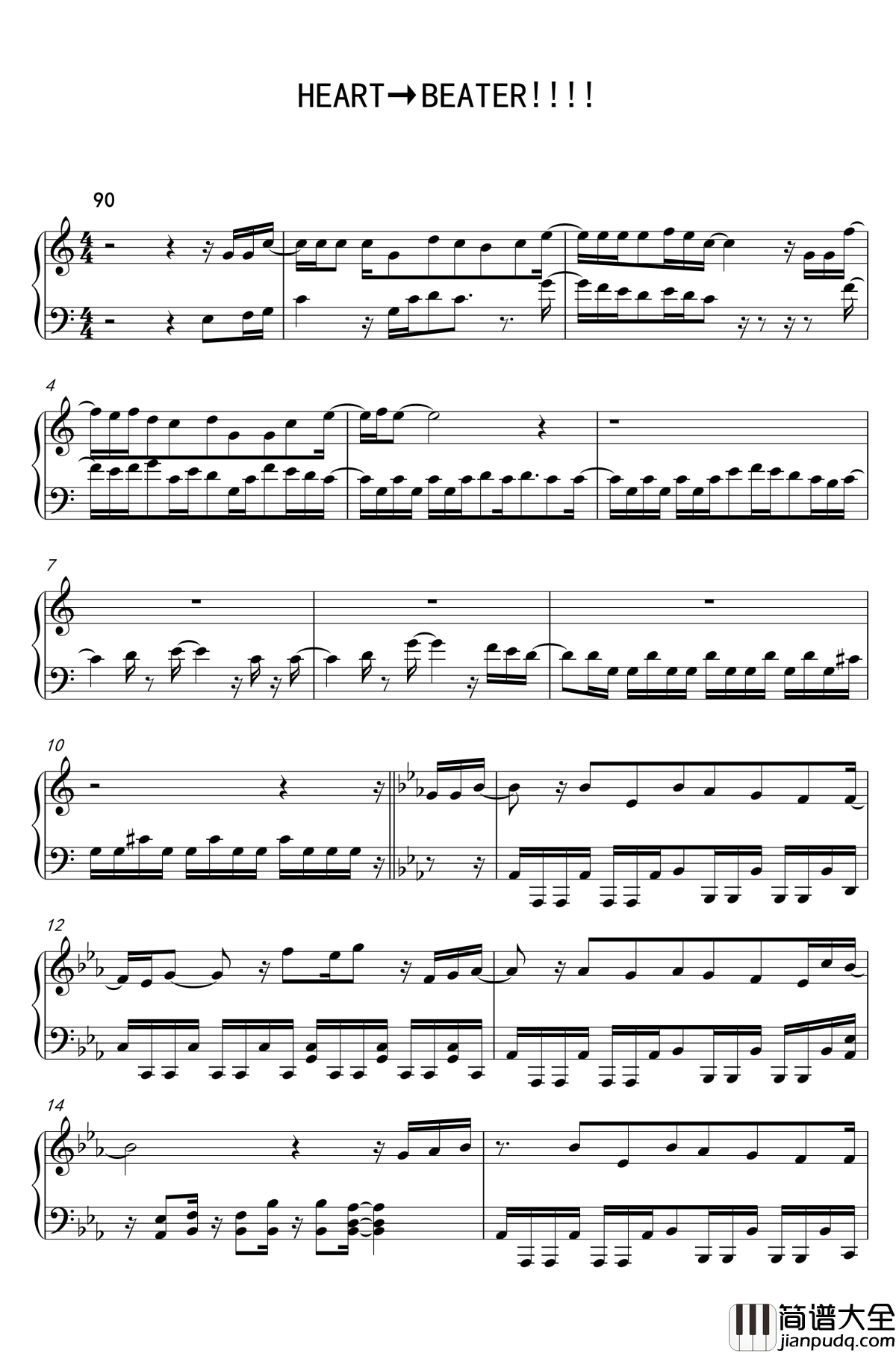 HEART→BEATER钢琴谱_偶像梦幻祭