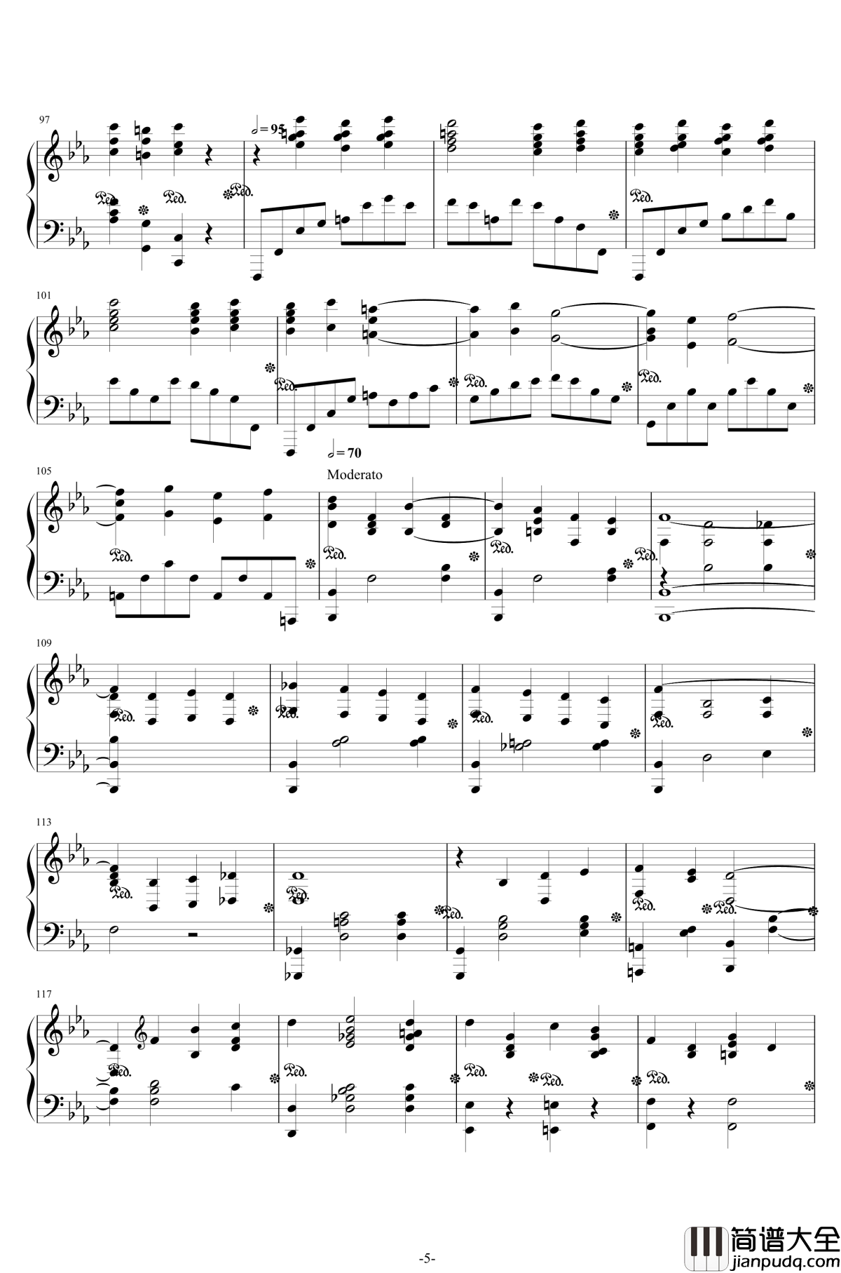 第二钢琴协奏曲钢琴谱_第三乐章独奏版_c小调_拉赫马尼若夫