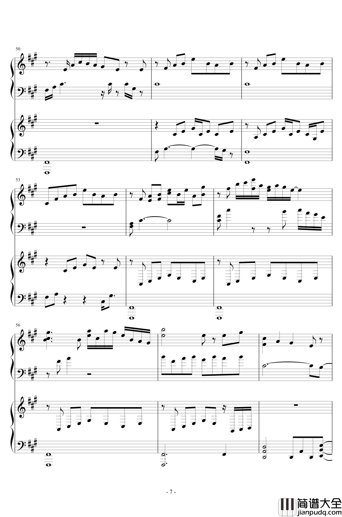 被秘匿的四季钢琴谱_东方天空璋_东方project