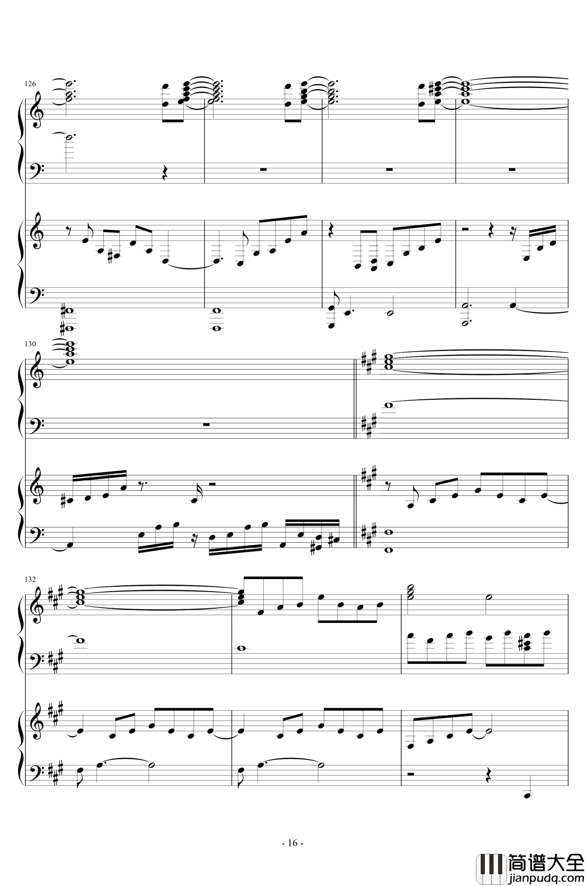 被秘匿的四季钢琴谱_东方天空璋_东方project